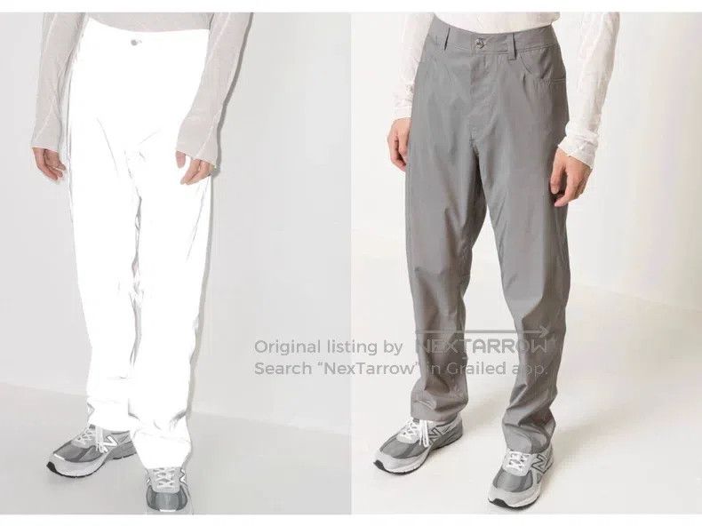 Helmut Lang Helmut Lang Grey Reflective Trousers Size US 32 / EU 48 - 1 Thumbnail