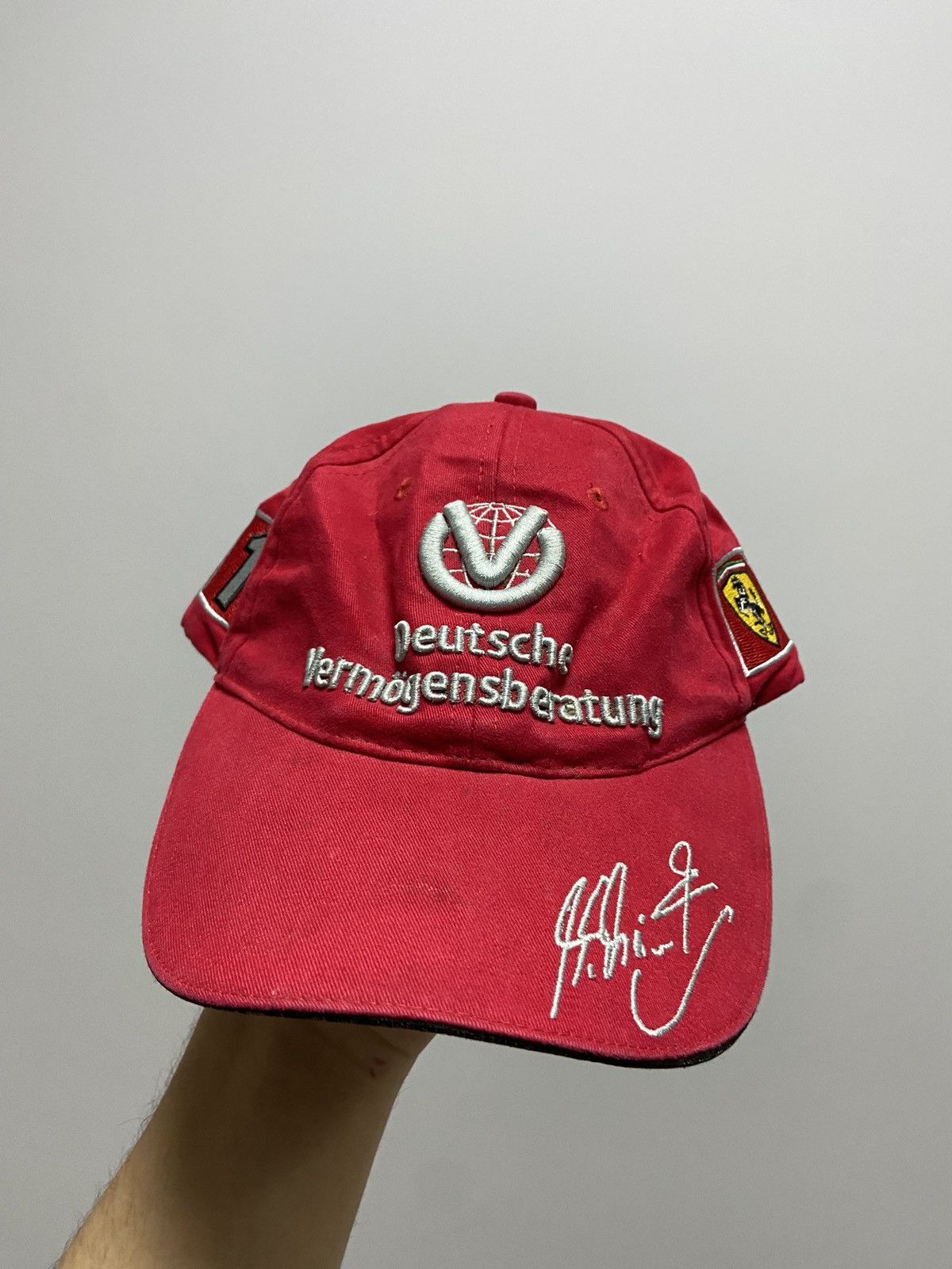 Ferrari × Vintage Ferrari Cap Vintage Michael Schumacher Racing Formula 1 Size ONE SIZE - 2 Thumbnail