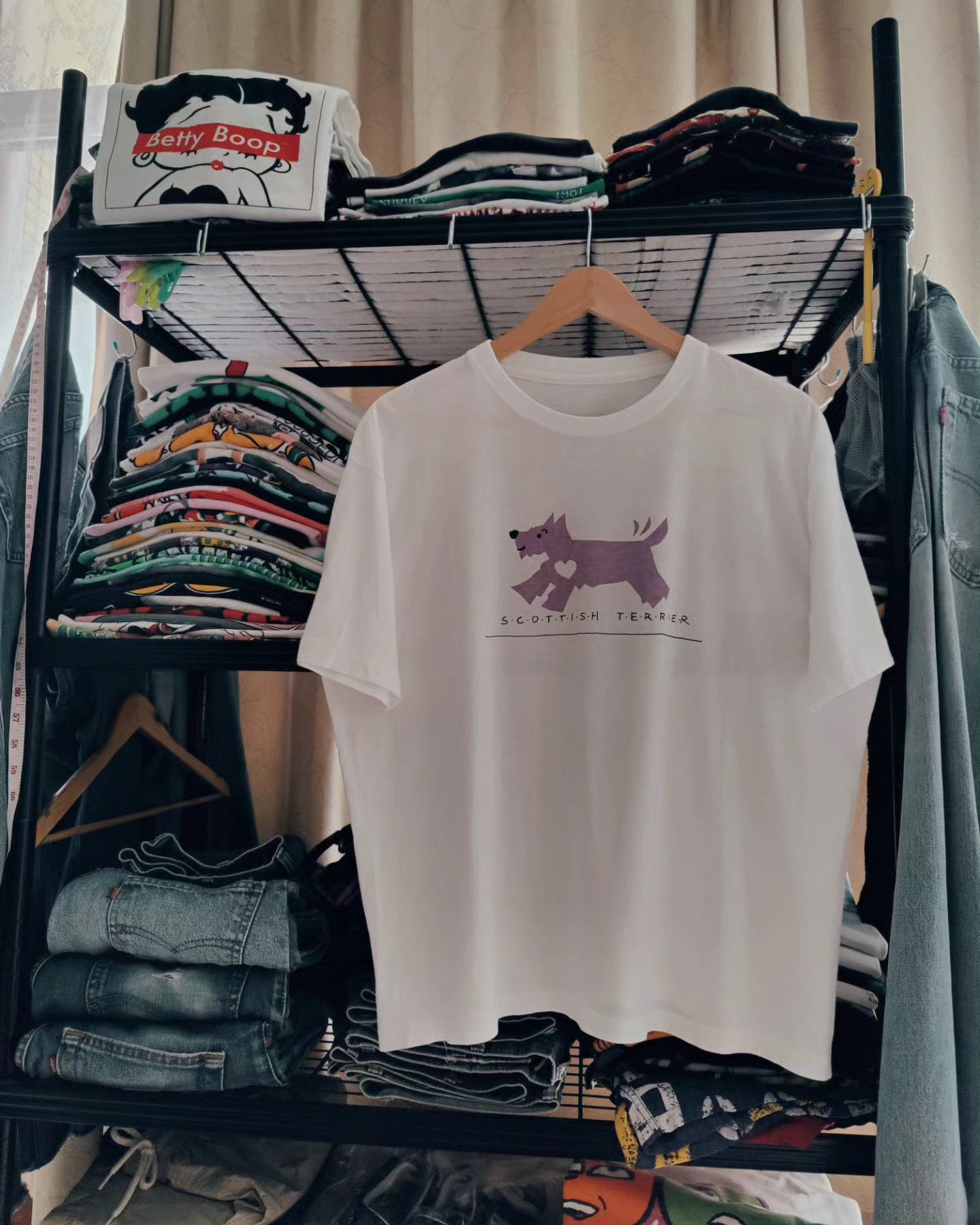 Vintage vintage 90s - Scottish Terrier 🐶 Size US L / EU 52-54 / 3 - 3 Thumbnail