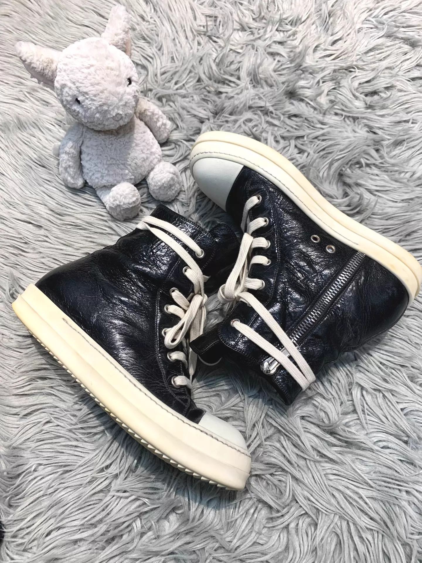 Rick Owens Rick Owens 17ss Mainline Distressed Wrinkled Leath HT Men's Size US 6.5 / EU 39-40 - 5 Thumbnail
