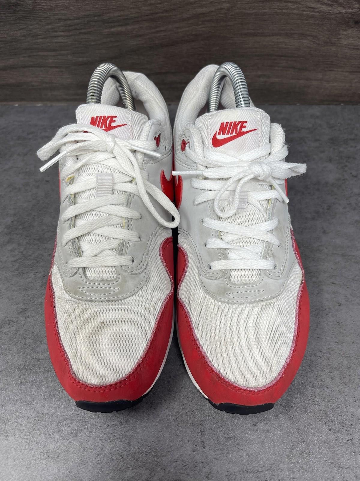 Nike Nike Air Max 1 Shoes Kids Size 6.5Y OG Red Sneakers Size US 6.5 / EU 39-40 - 3 Thumbnail