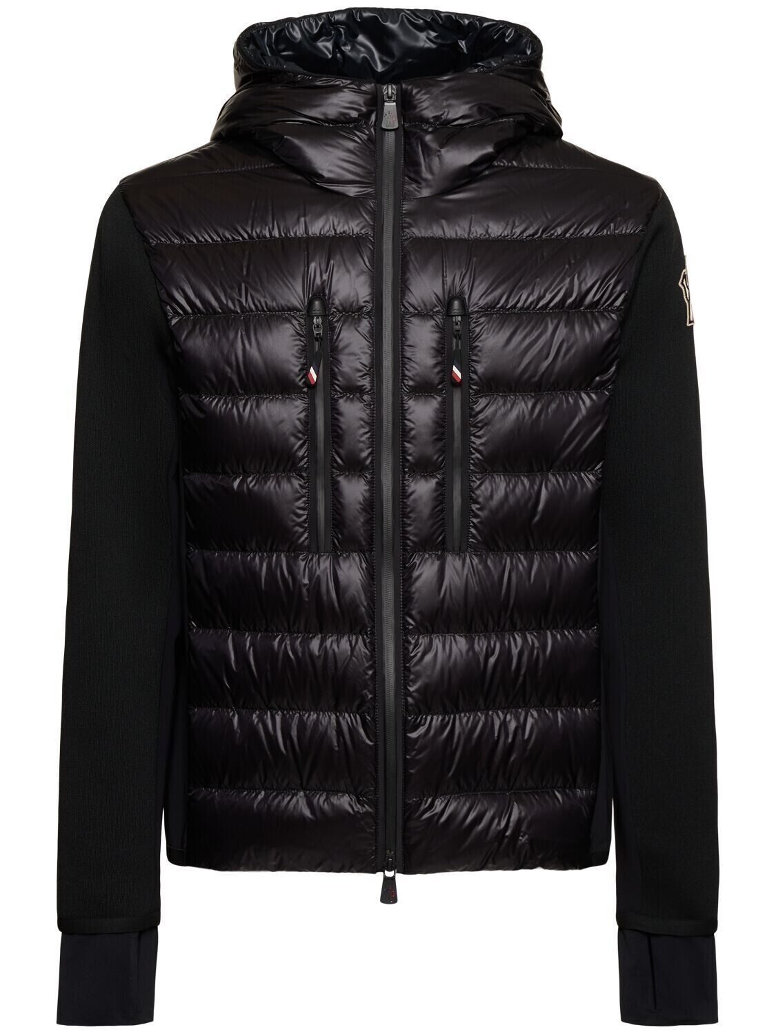 MONCLER GRENOBLE Men's Black Down Cardigan New M