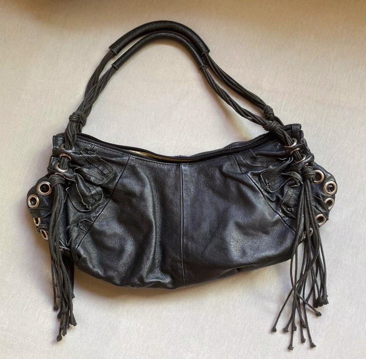 Japanese Brand japanese Brand avant-garde leather shoulder bag Size ONE SIZE - 2 Thumbnail