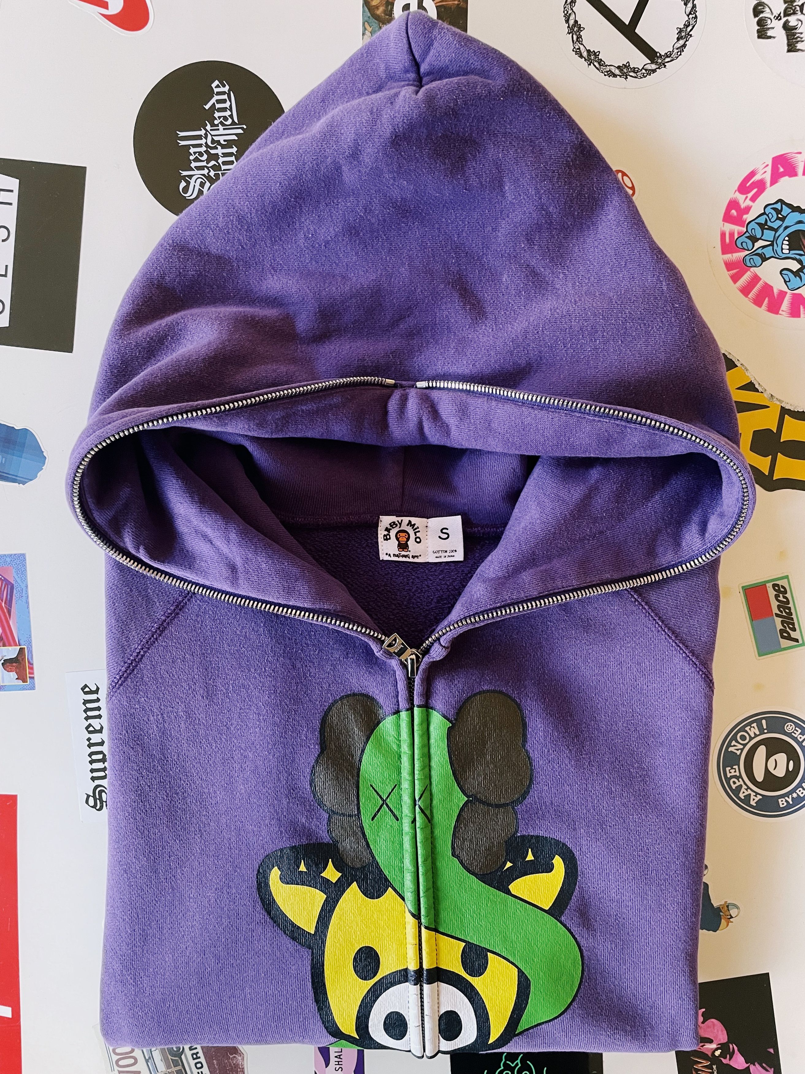 Bape × Kaws Vintage Y2K Bape Baby Milo X KAWS Full zip Hoodie Size US S / EU 44-46 / 1 - 9 Thumbnail