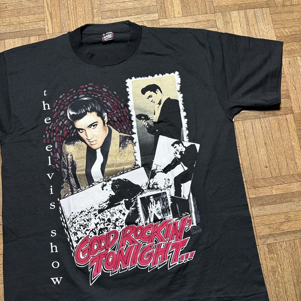 Band Tees × Fruit Of The Loom × Vintage Vintage Elvis Presley tee Size US XL / EU 56 / 4 - 3 Thumbnail