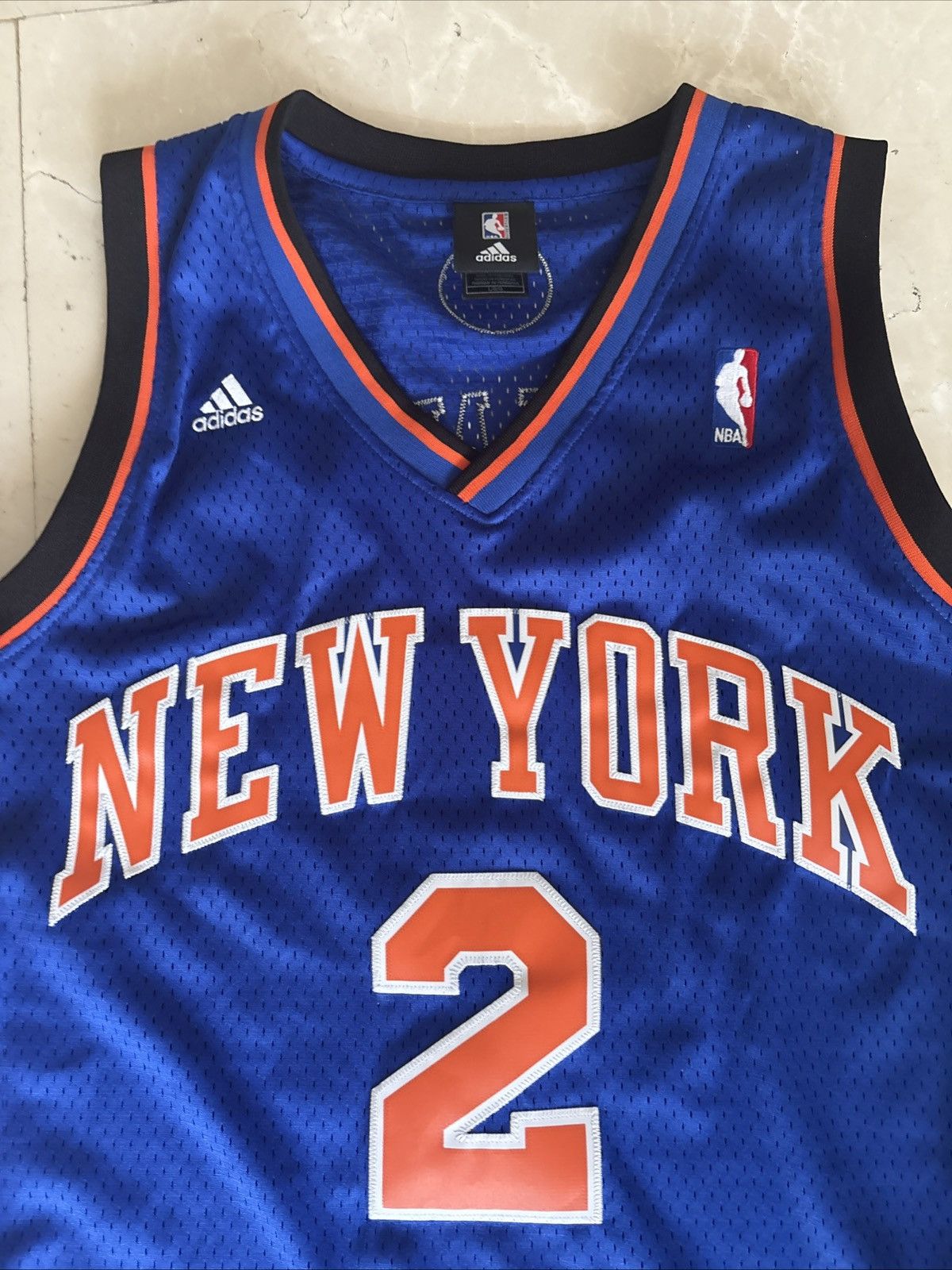 Adidas × NBA × Vintage RARE NBA Adidas New York Knicks Nate Robinson Jersey #2 Blue Size US L / EU 52-54 / 3 - 5 Thumbnail