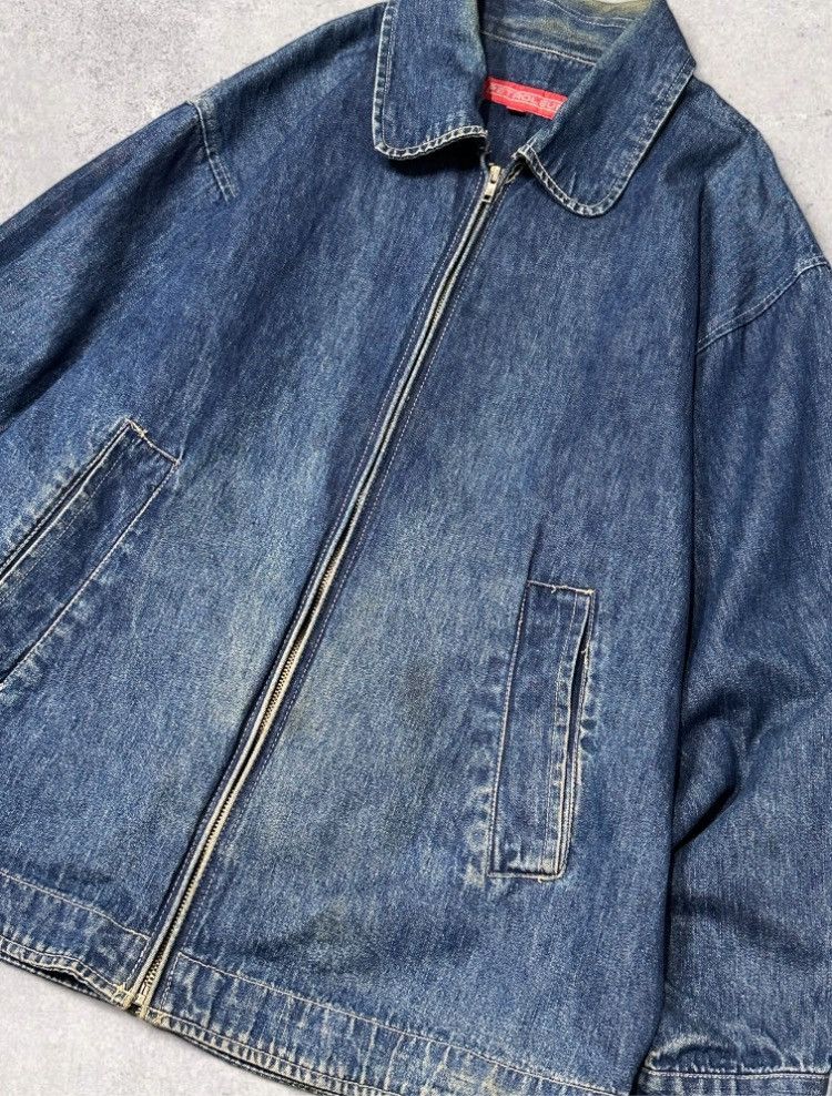 Vintage Vintage 90s denim harrington style shirt jacket workwear Size US M / EU 48-50 / 2 - 4 Thumbnail