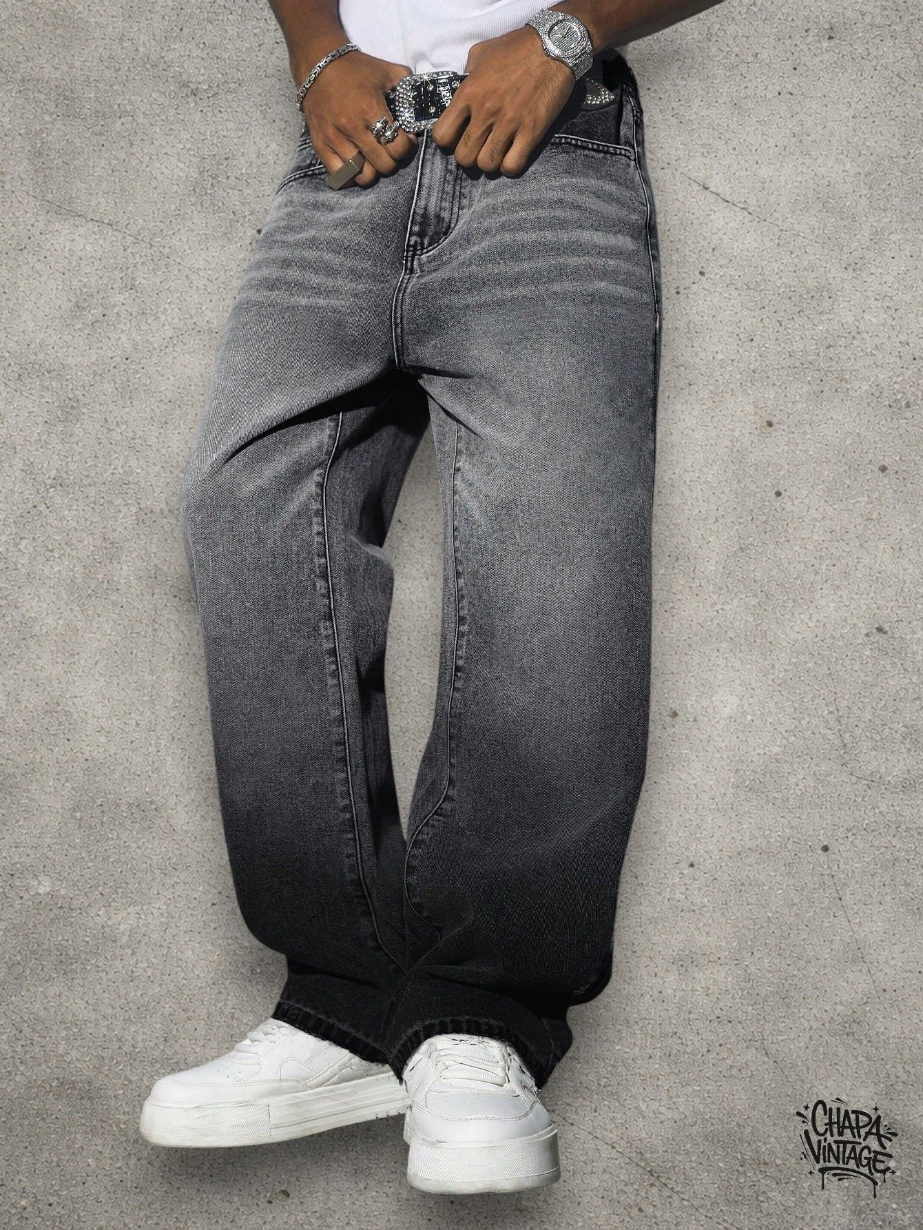 Japanese Brand sick johnny wolf wax stone washed jeans skinny