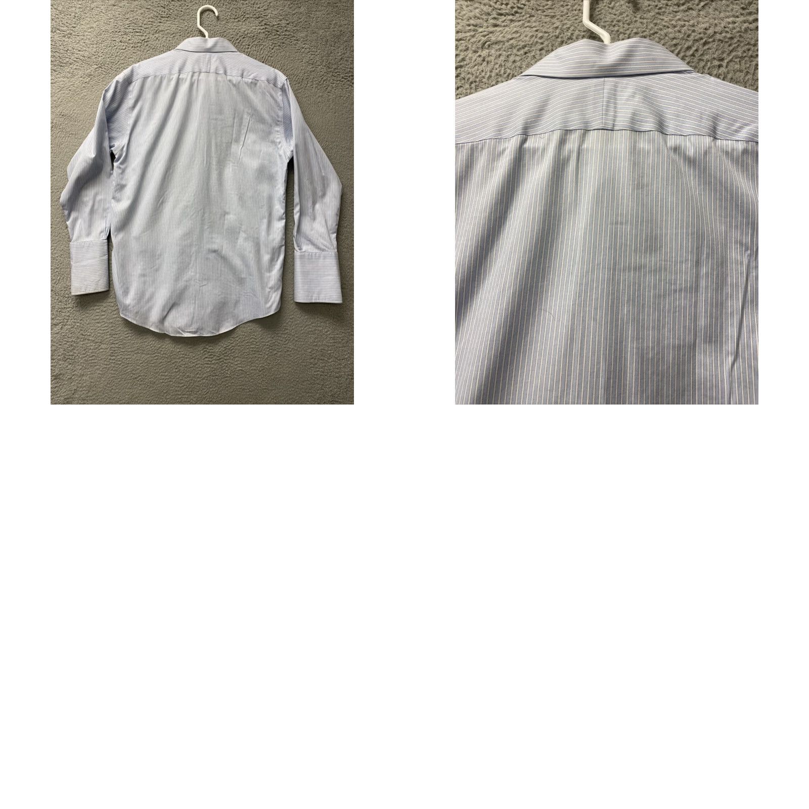 Brooks Brothers Brooks Brothers Men's Dress Shirt Blue 16 33 Non Iron 100% Cotton Long Sleeve Solid Pattern Classic Fit Regular Size 16 Brand Size 42R - 8 Thumbnail