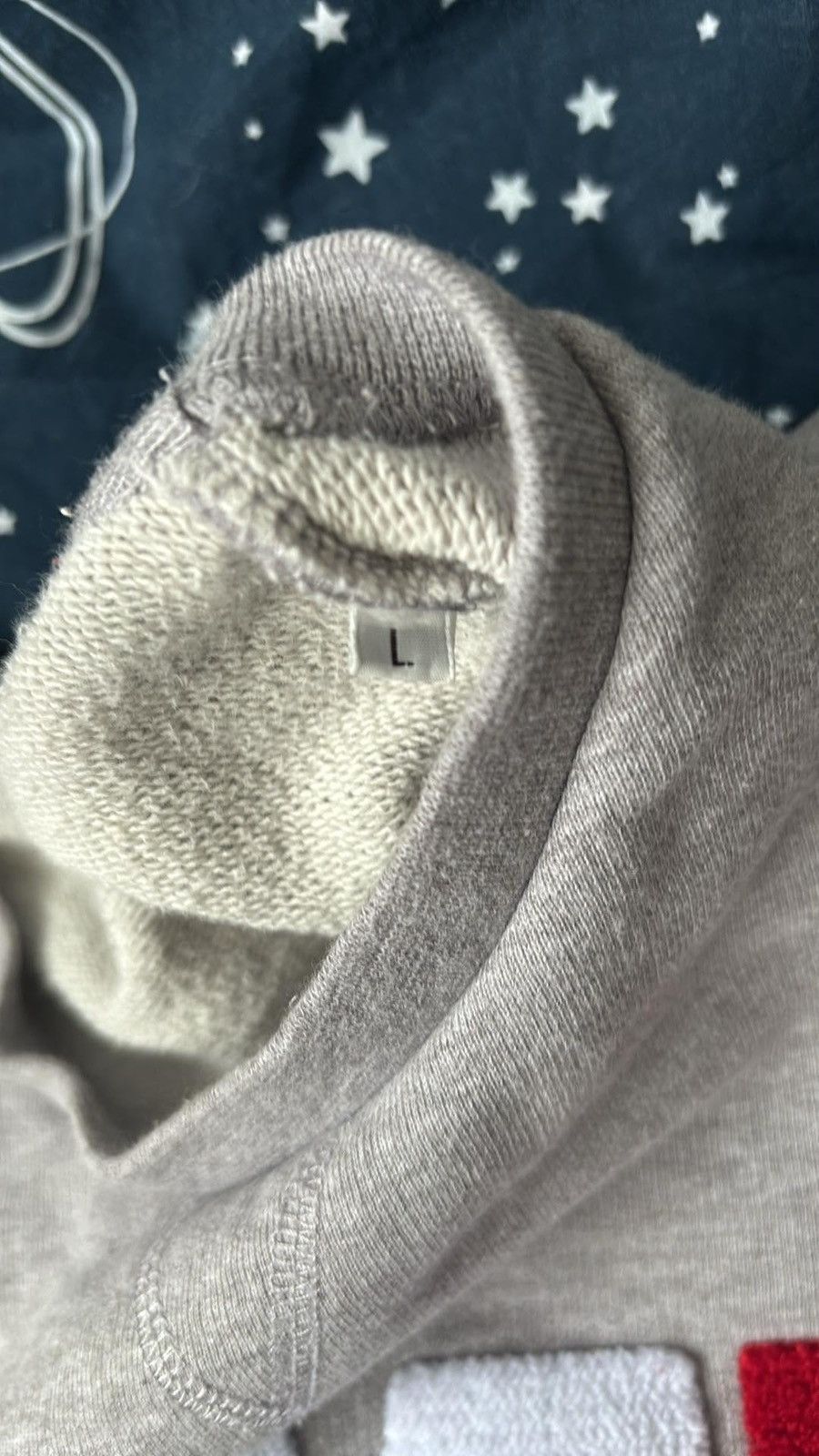 AMI AMI Alexandre Mattiussi Tricolor Bouclé Logo Sweatshirt Grey Size US L / EU 52-54 / 3 - 13 Thumbnail