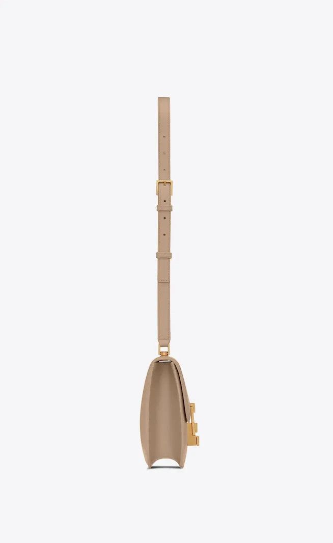 Saint Laurent Paris o1s1wg111024 Size : OS /Le Carre Satchel Leather Bag Beige Size ONE SIZE - 3 Thumbnail