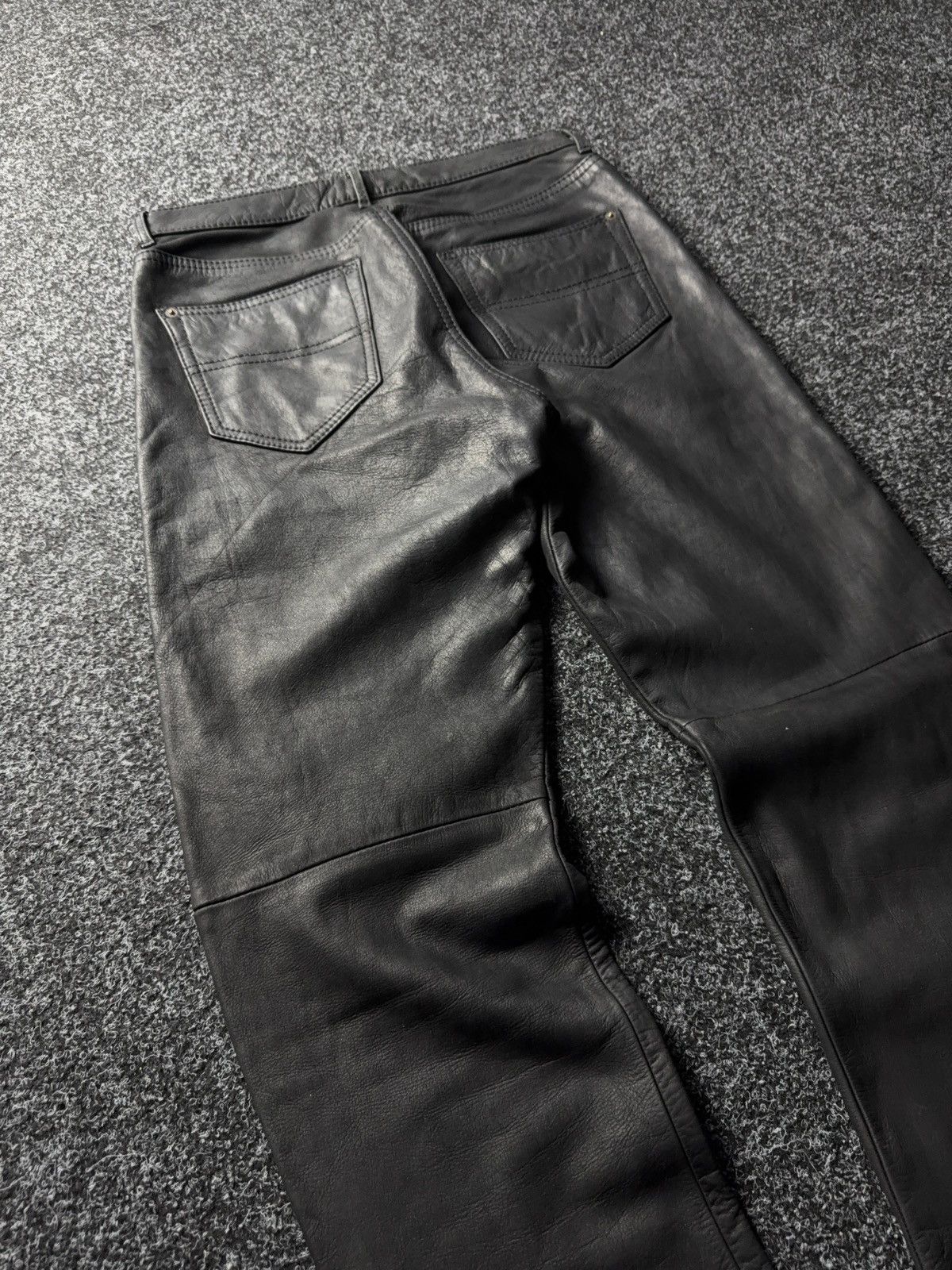Y2K Vintage Leather Pants Opium Style Alt Biker USA Rare