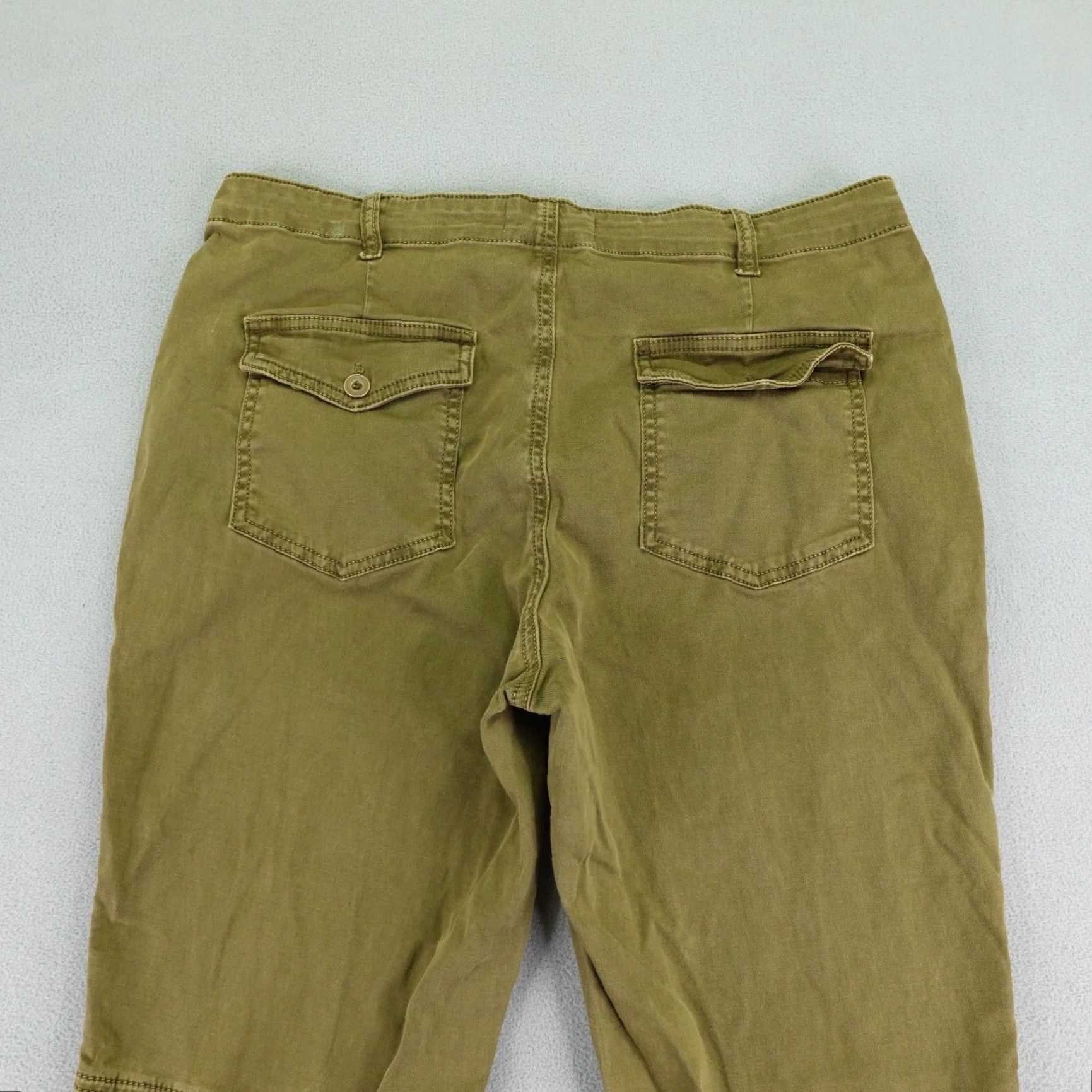 Anthropologie Anthropologie Pants Women 31 Brown Chino Tapered Ankle Zip Twill Relaxed Fit Bohemian Womens Size 34" / US 12 / IT 48 - 7 Thumbnail