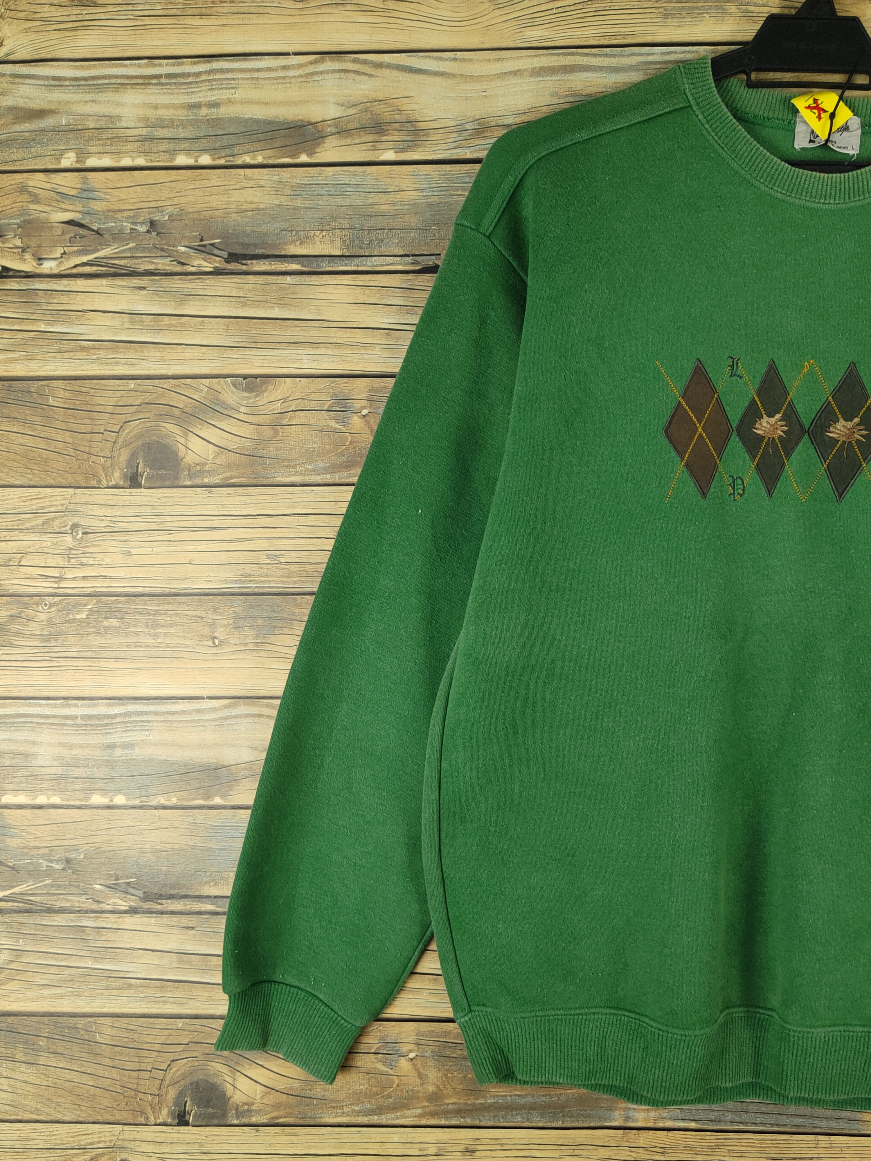 Japanese Brand × Lindbergh × Vintage Lindbergh vintage Green Sweatshirts #W1370 Size US M / EU 48-50 / 2 - 4 Thumbnail