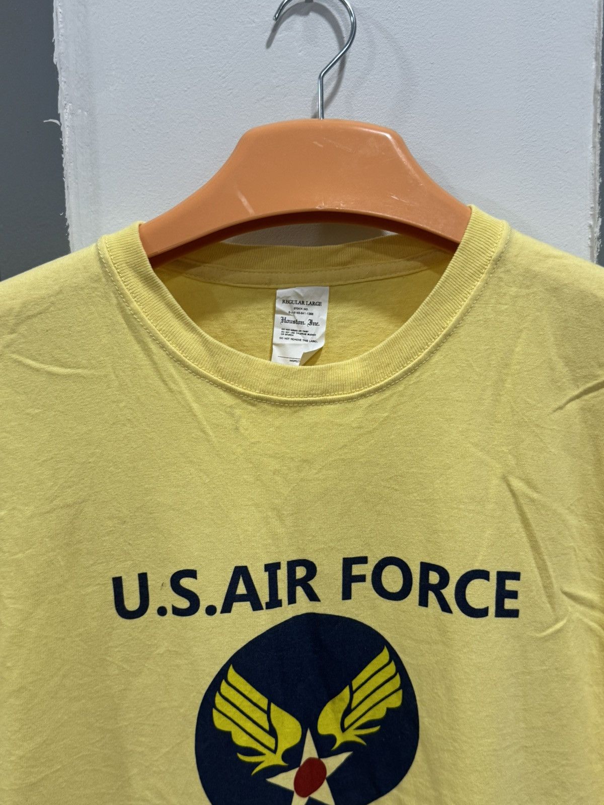 Vintage HOUSTON INC - vintage air force tshirt Size US S / EU 44-46 / 1 - 3 Thumbnail