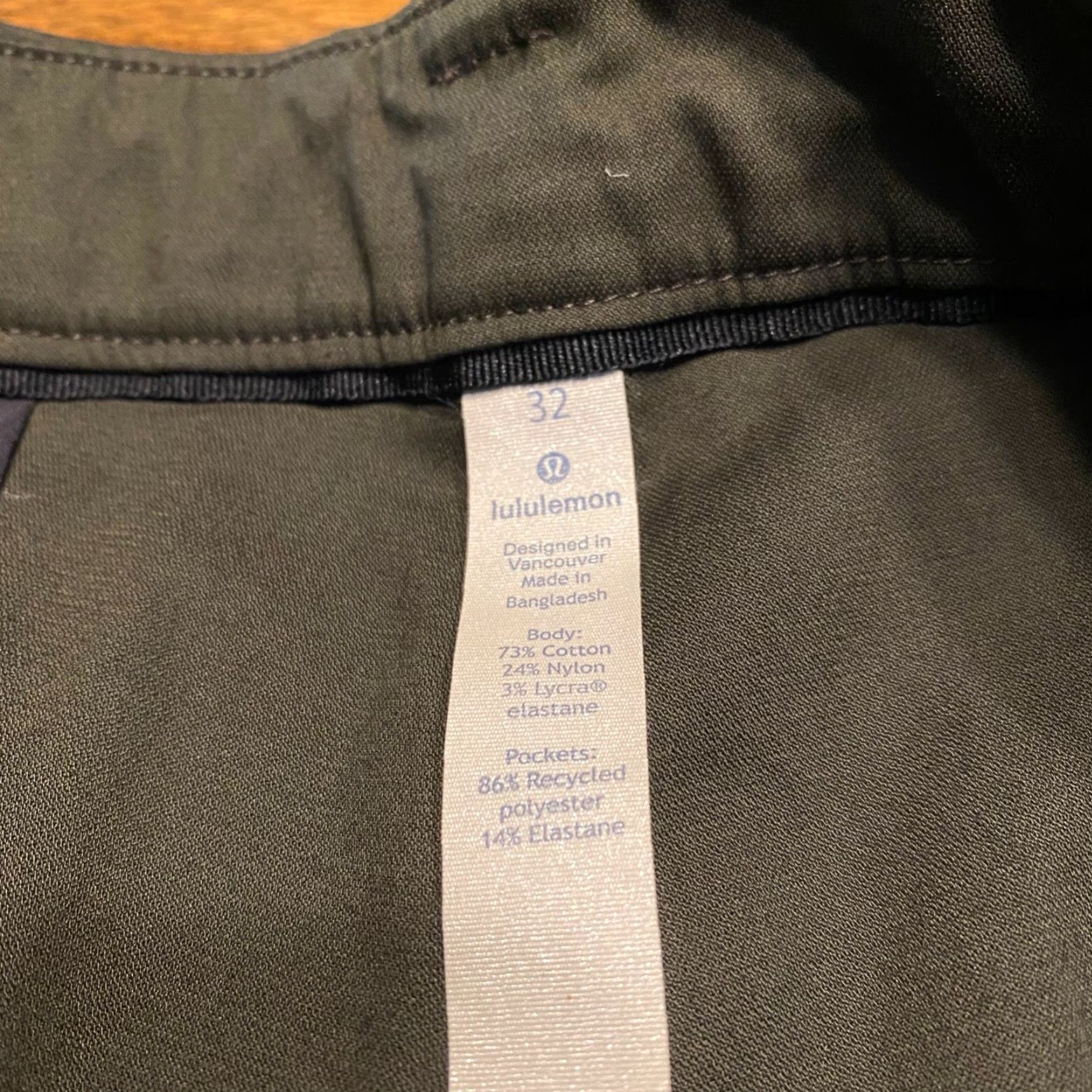 Lululemon Lululemon Commission Shorts Mens 32 Forest Pine Green Relaxed Chino 9" Khakis Mens Size US 32 / EU 48 - 2 Thumbnail