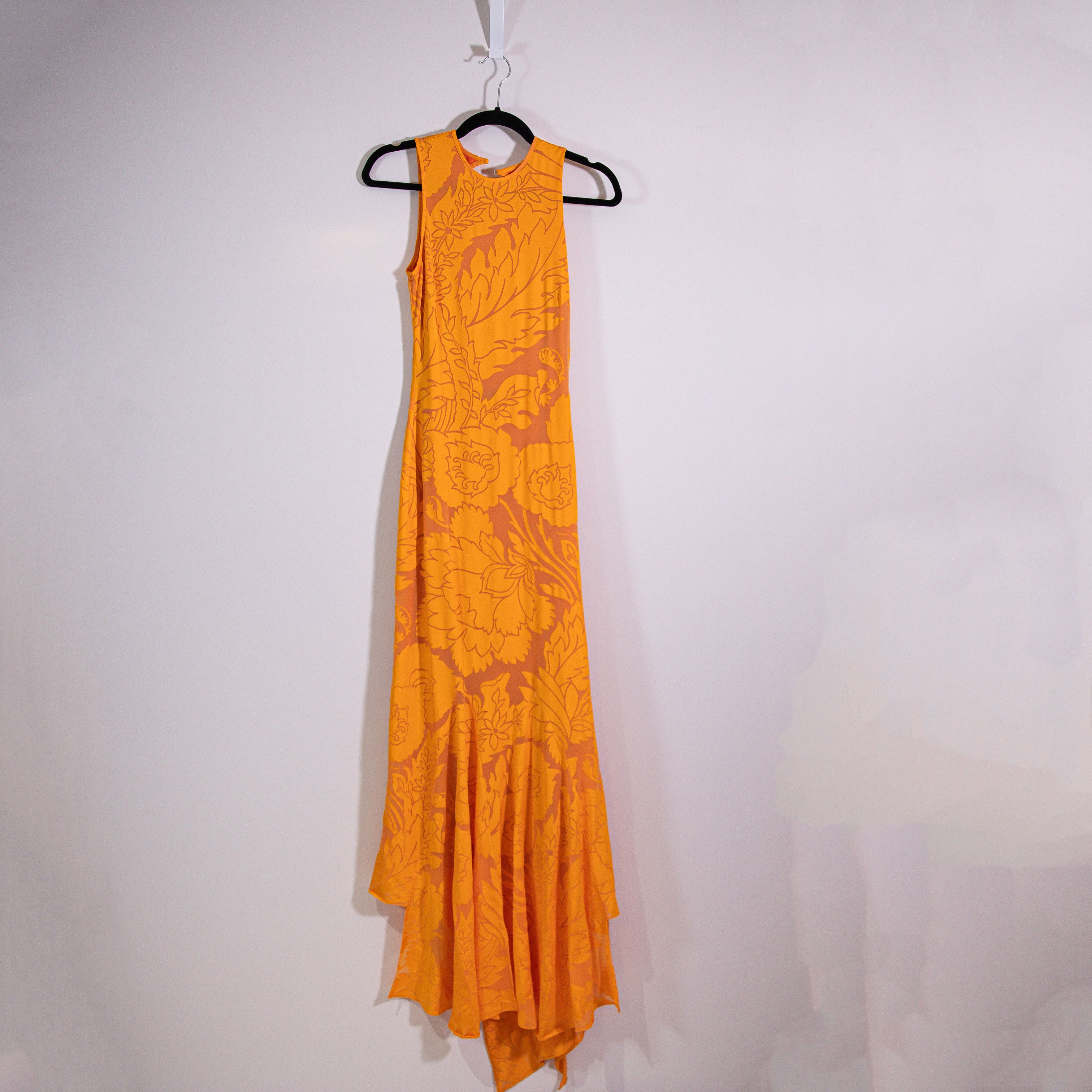 Etro Asymmetric Open Back Devoré Jersey