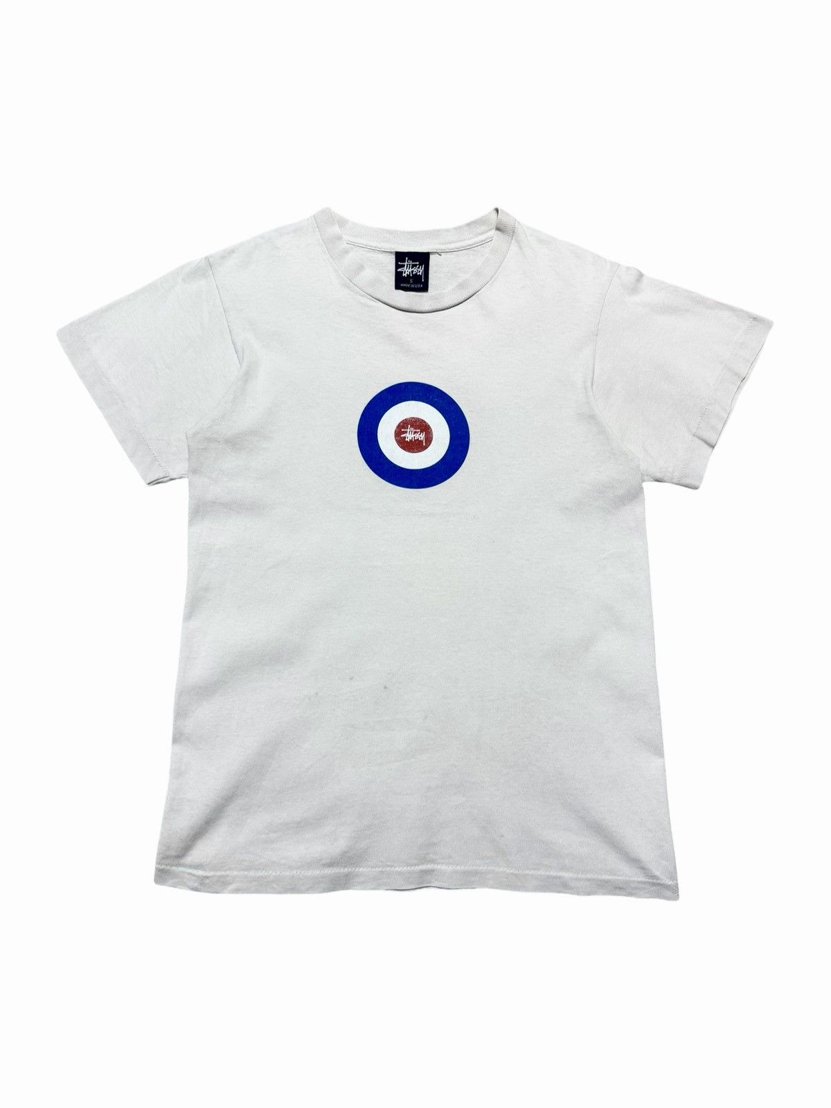 Stussy × Vintage Vintage 90s Stussy single stitch target logo Size US S / EU 44-46 / 1 - 1 Thumbnail