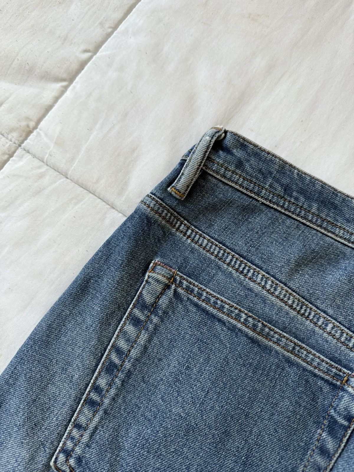 Acne Studios Acne Studio River Floragatan Denim Mid Blue Slim Tapered Size US 34 / EU 50 - 11 Thumbnail