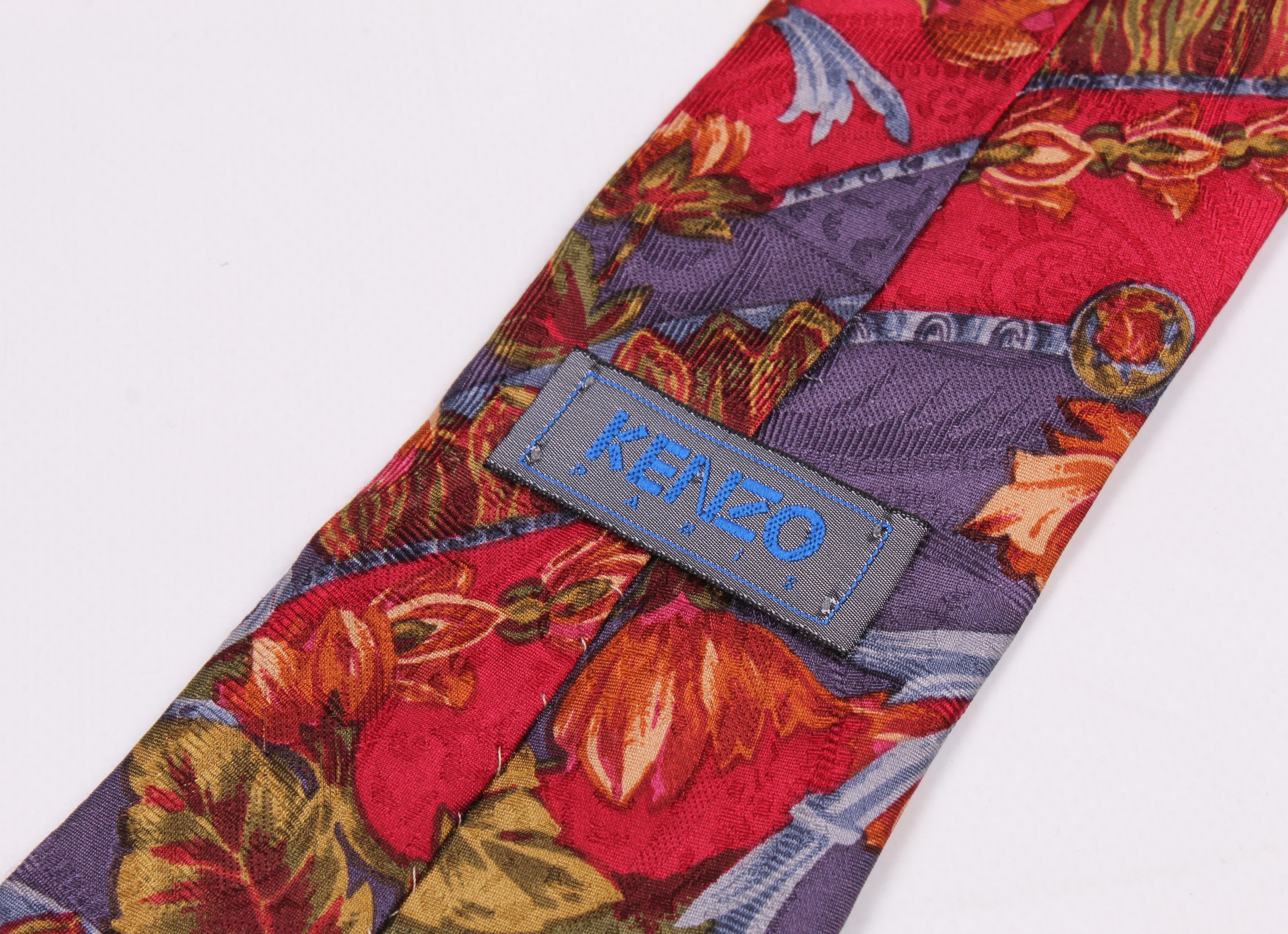 Kenzo Vintage Kenzo Paris Silk Printed Tie Size ONE SIZE - 4 Thumbnail