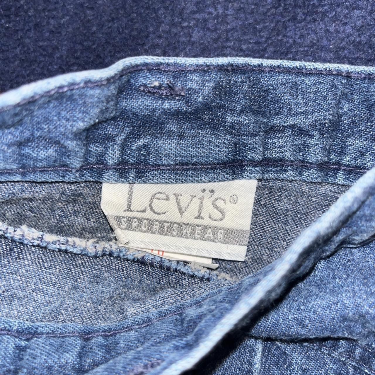 Levi's Levis sportswear Vtg 90s y2k high waisted blue jeans W 10 Size 32" / US 10 / IT 46 - 3 Thumbnail