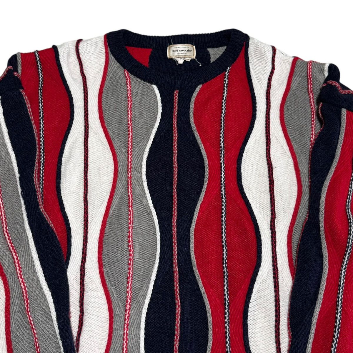 Vintage Delf Sweater 3D Knit Coogi Style Acrylic Sweater Adult 2XL Size US XXL / EU 58 / 5 - 2 Thumbnail
