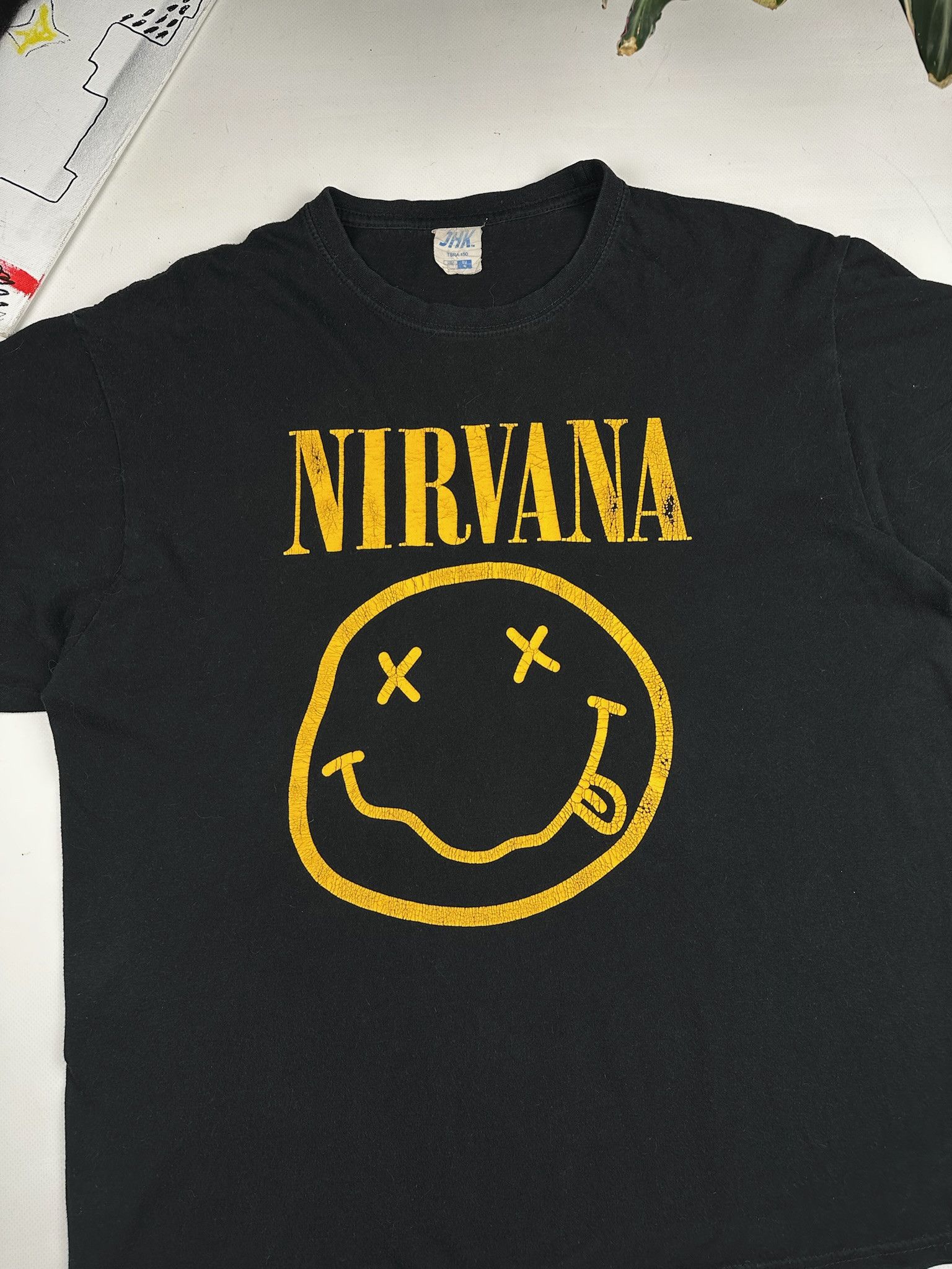 Band Tees Vintage 1992 style t shirt band nirvana smiley face Size US M / EU 48-50 / 2 - 5 Thumbnail
