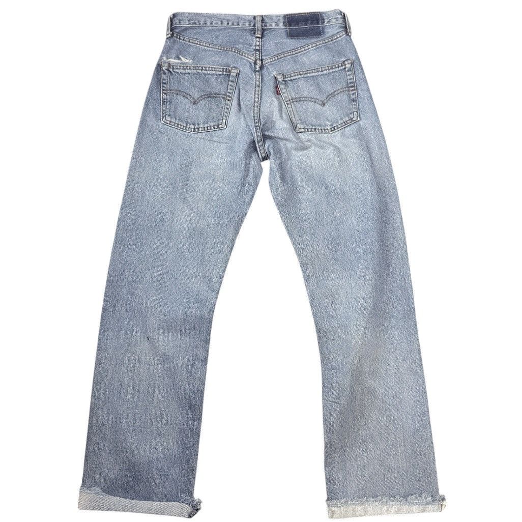 Levi's Vintage Clothing Vintage Big E Levis 502xx Selvedge 80s 90s Faded Aging Denim Size US 29 - 2 Thumbnail