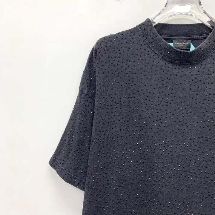 Balenciaga Balenciaga 2022 Black Diamond Cotton T-shirt Size US M / EU 48-50 / 2 - 3 Thumbnail