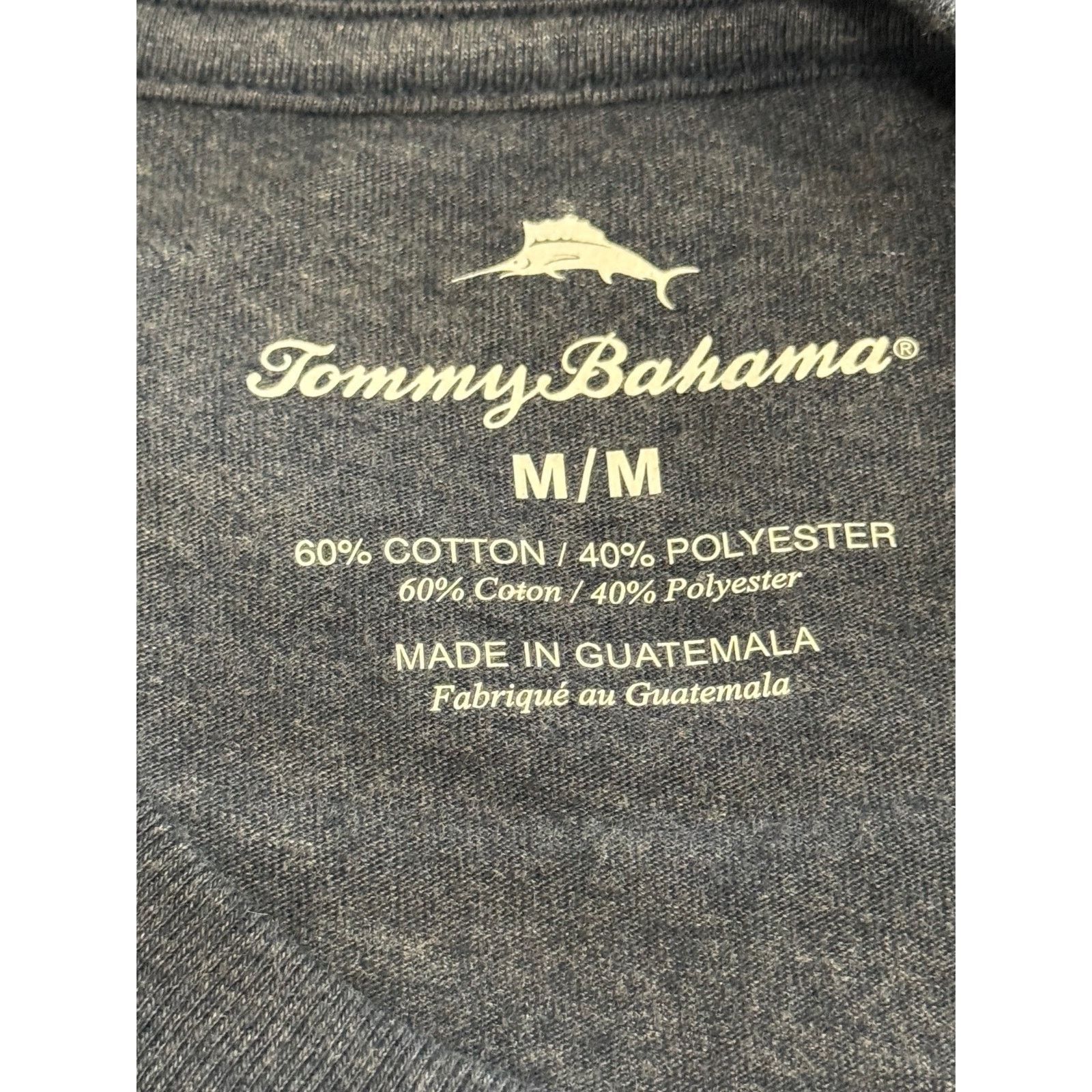 Tommy Bahama NEW TOMMY BAHAMA T-Shirt Rummin The Table Mens Medium Navy Size US M / EU 48-50 / 2 - 6 Thumbnail
