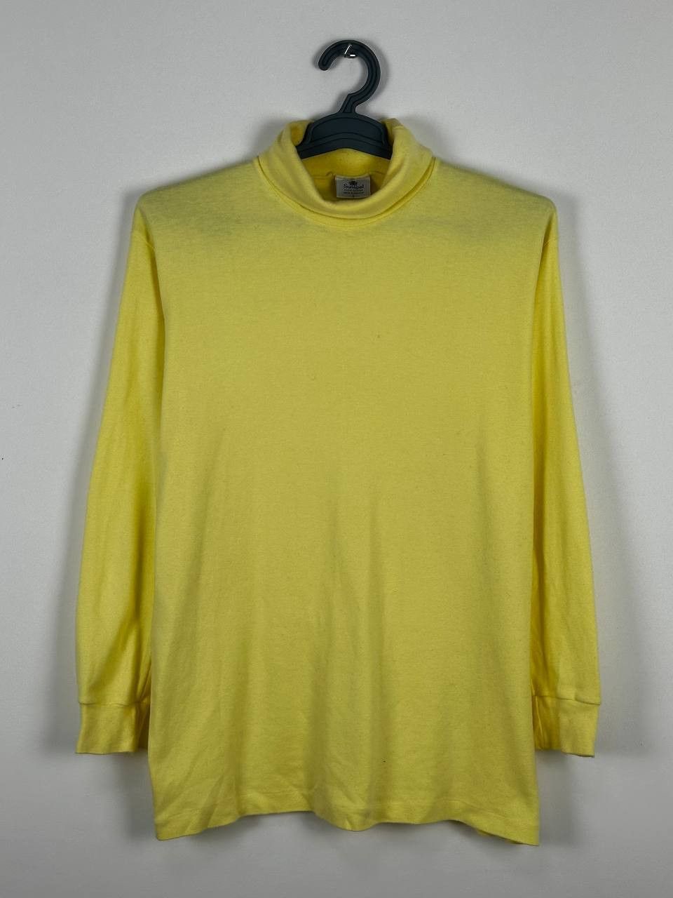 Sunspel × Vintage Vintage Sunspel Yellow Cotton Turtleneck Size L Size US L / EU 52-54 / 3 - 1 Thumbnail
