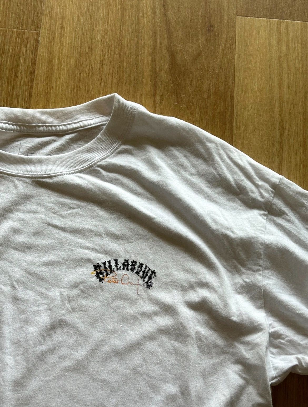Billabong PETER CRAWFORD X BILLABONG graphic white tee Size US XL / EU 56 / 4 - 4 Thumbnail
