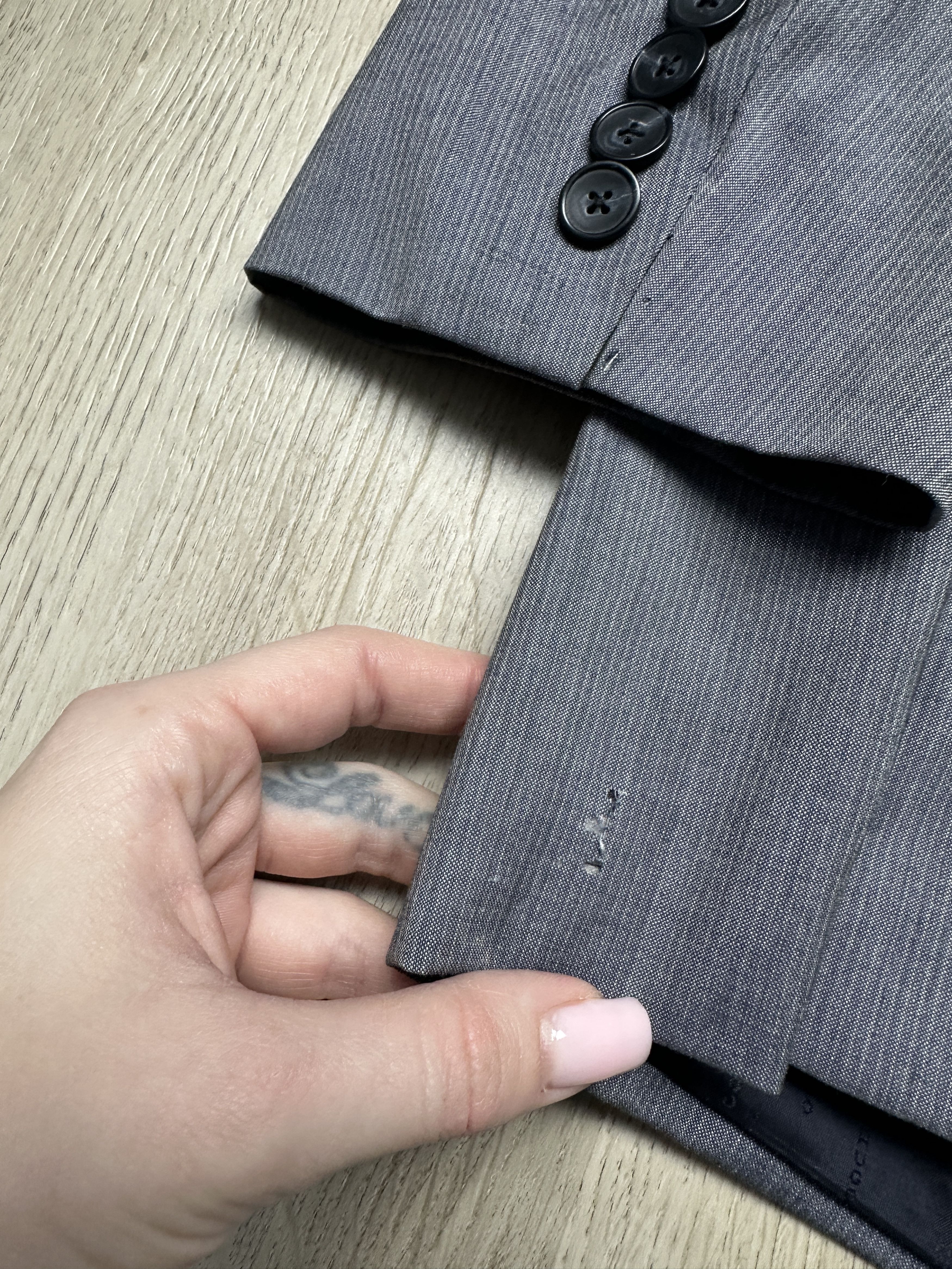 Hugo Boss Hugo Boss Vintage Mens Wool Suit 2 Buttons Blazer + Pants Size 40R - 9 Thumbnail