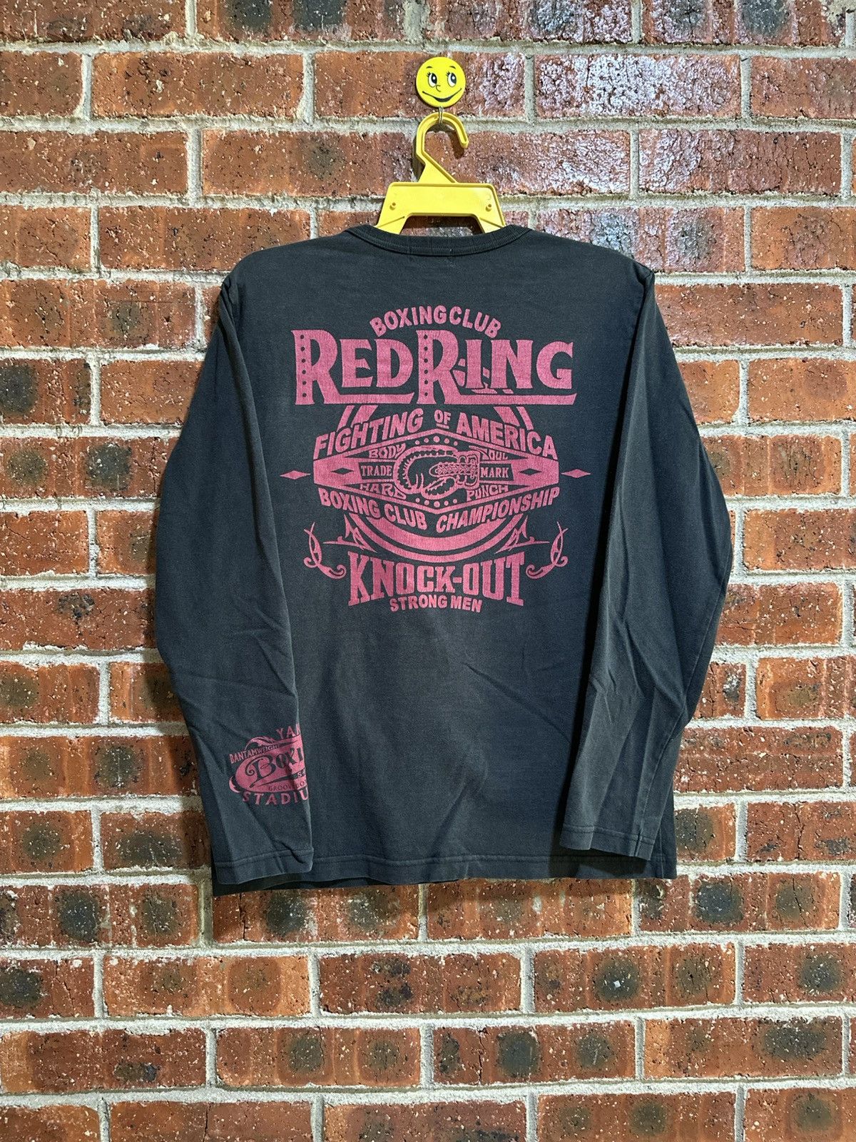 Vintage Red Ring Boxing Club Long Sleeve Tee