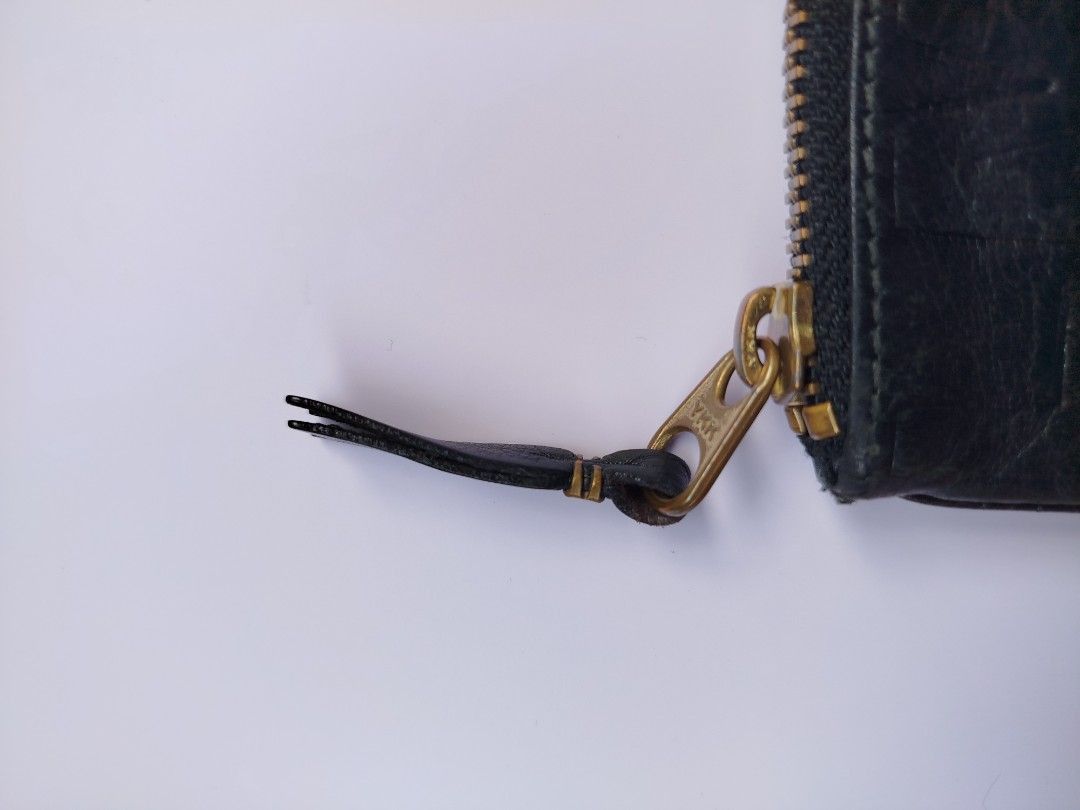 Comme des Garcons Comme des Garçons black leather coin purse/small zip pouch. Size ONE SIZE - 5 Thumbnail