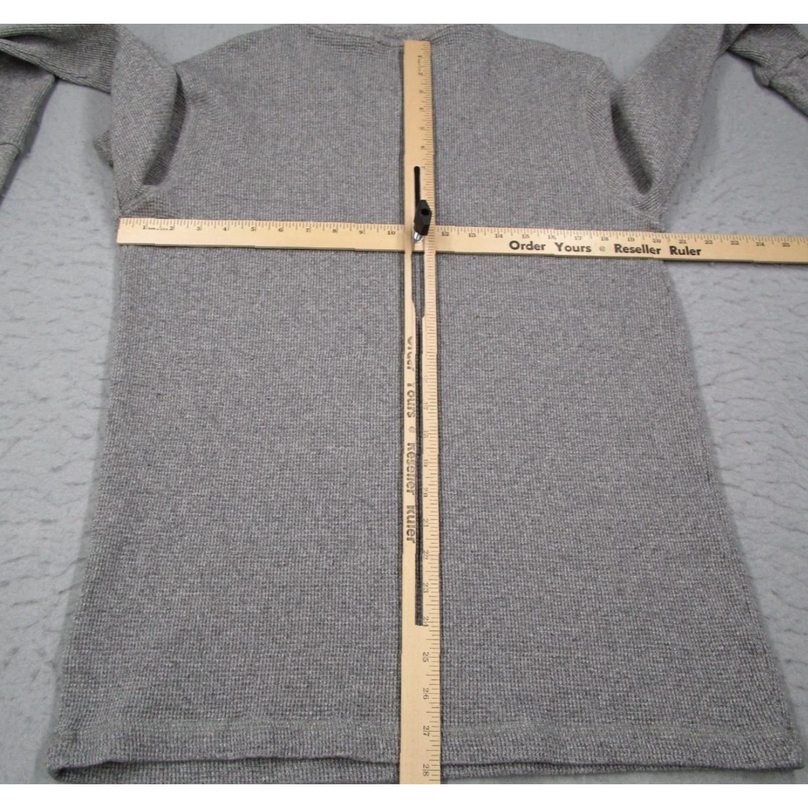 Polo Ralph Lauren Polo Ralph Lauren Shirt Mens XL Gray Waffle Knit Crew Neck Pullover 100% Cotton Embroidered Pony Size US XL / EU 56 / 4 - 5 Thumbnail
