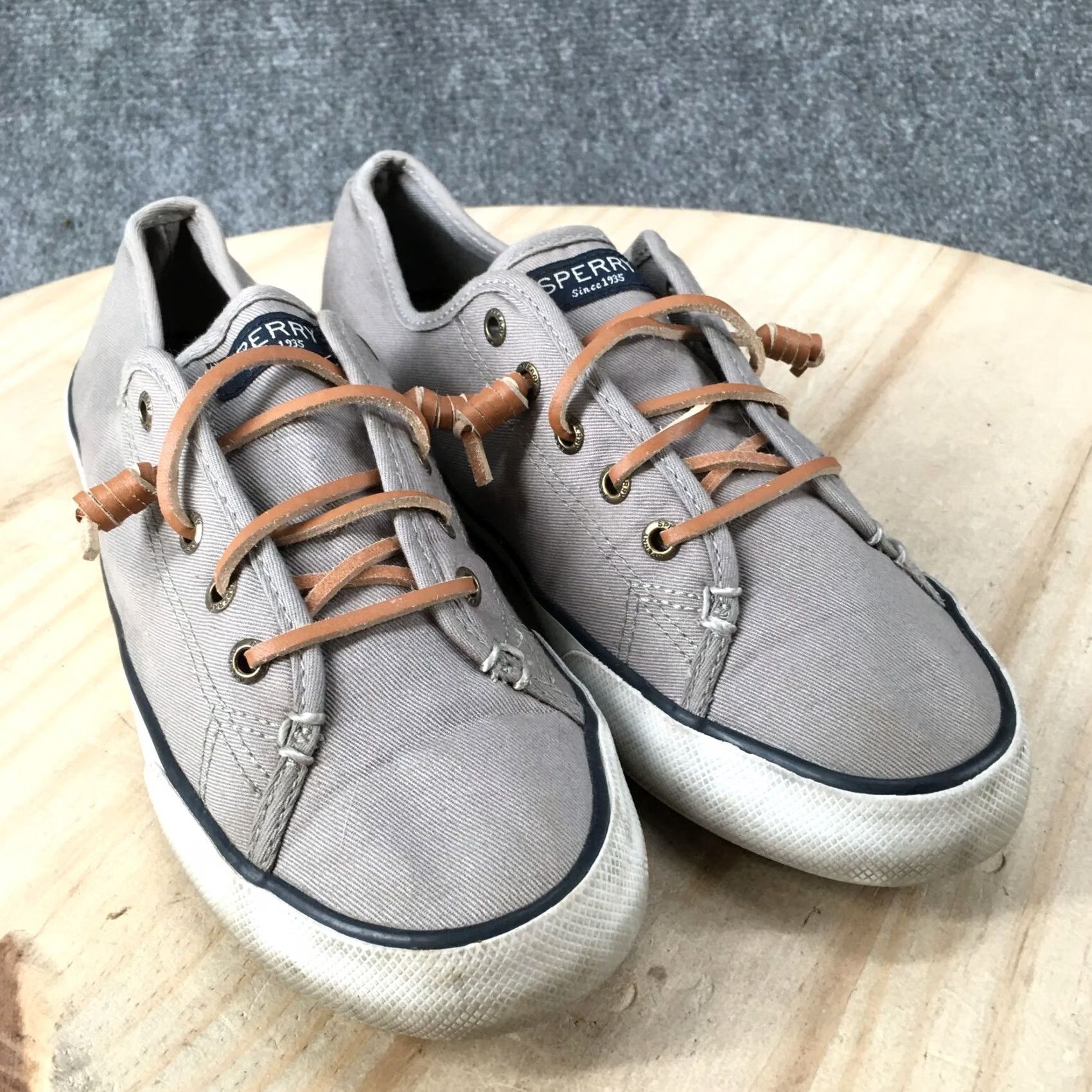 Sperry SPERRY Top Sider Sneaker Gray Fabric Low Top Womens 8.5M Seacoast Sts95729 Size M / US 6-8 / IT 42-44 - 3 Thumbnail