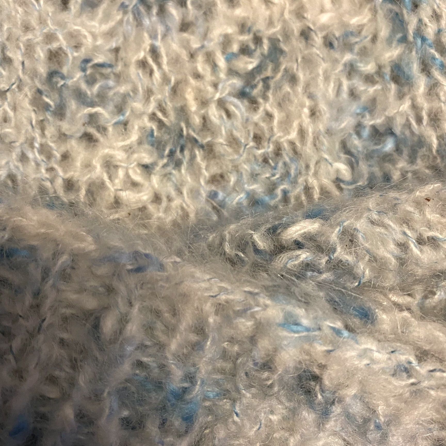Vintage Vintage Handmade Knit Crochet Sweater Blue Ethnic Puff Sleeve Casual M/L Womens Size M / US 6-8 / IT 42-44 - 5 Thumbnail
