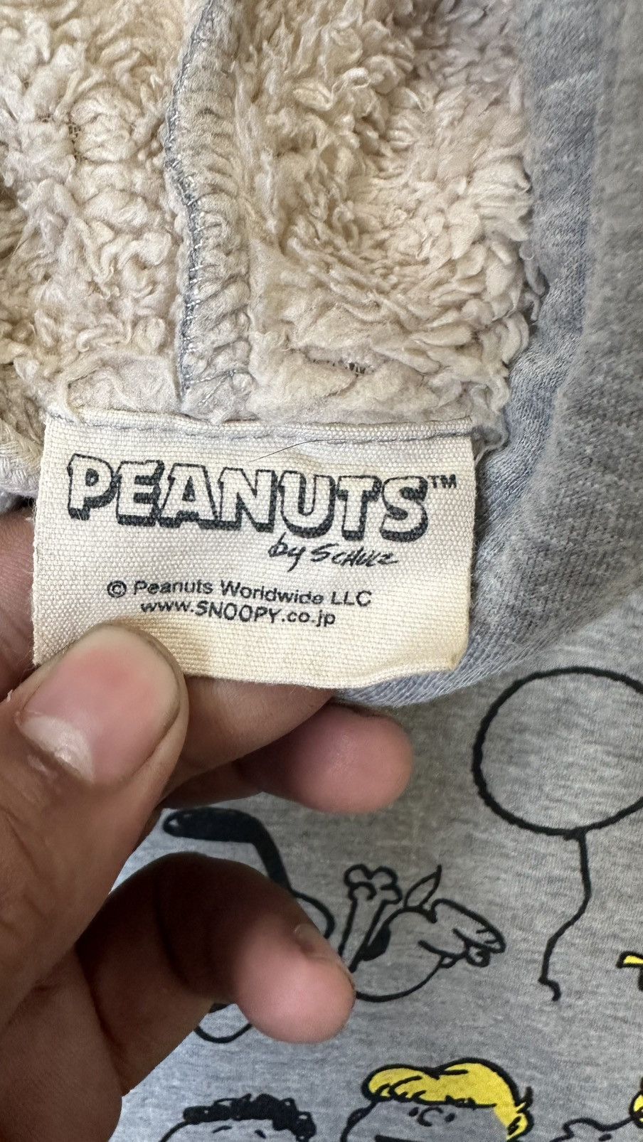 Peanuts VINTAGE SHERPA PEANUTS HOODIE Size US M / EU 48-50 / 2 - 6 Thumbnail