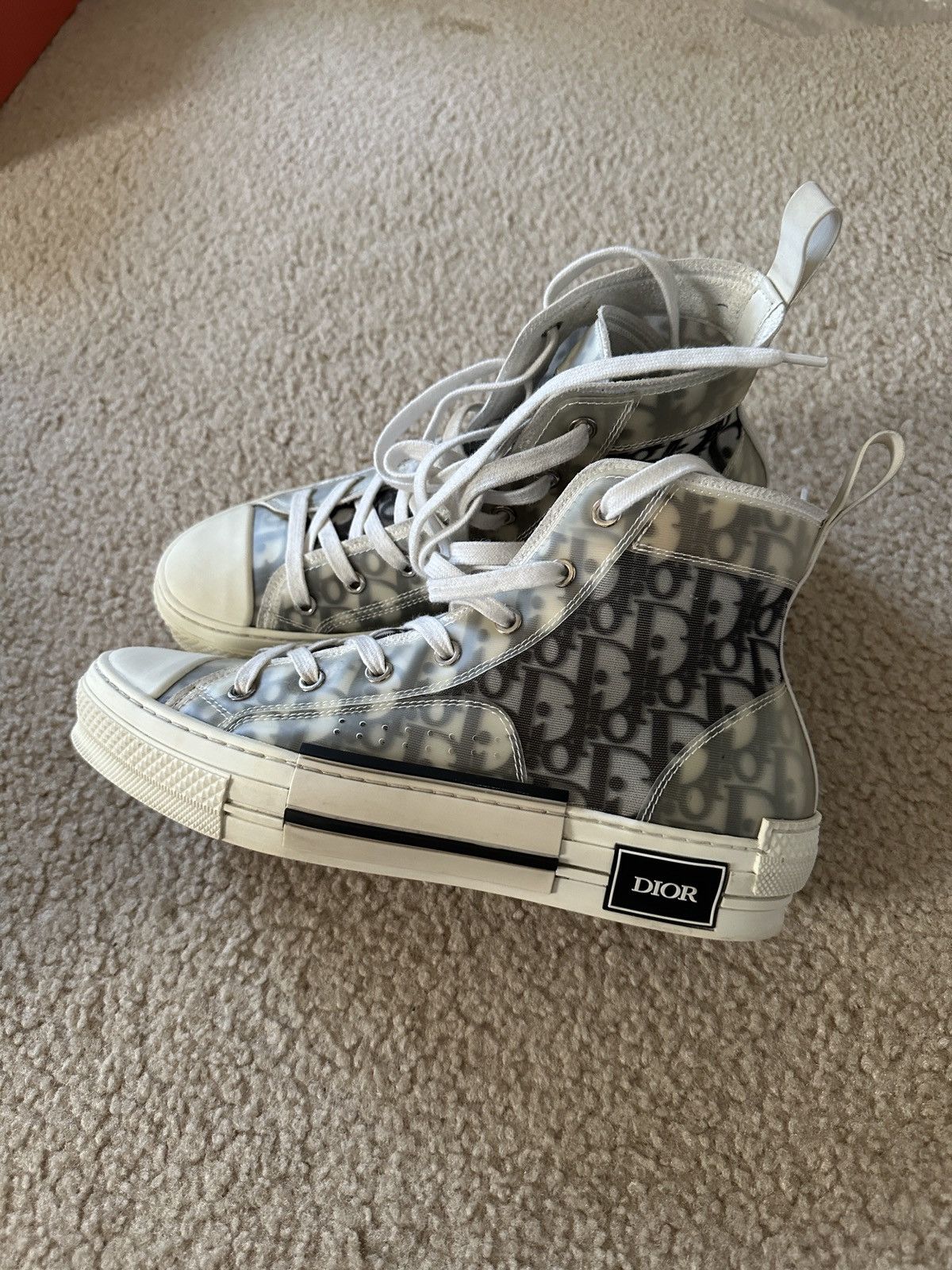 Dior Dior b23 high top Oblique Canvas sneakers size eu 40 us 8 Size US 8 / EU 41 - 3 Thumbnail