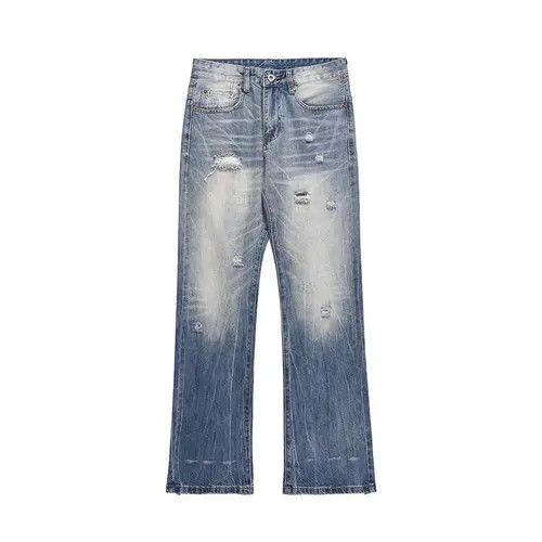 VIBE washed faded ripped damaged jeans Size US 32 / EU 48 - 5 Thumbnail