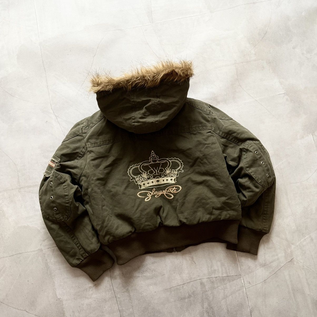 Hysteric Glamour × Undercover Military Crop Bomber Jacket Fur LGB If Six Was Nine Vibe Size M / US 6-8 / IT 42-44 - 8 Thumbnail