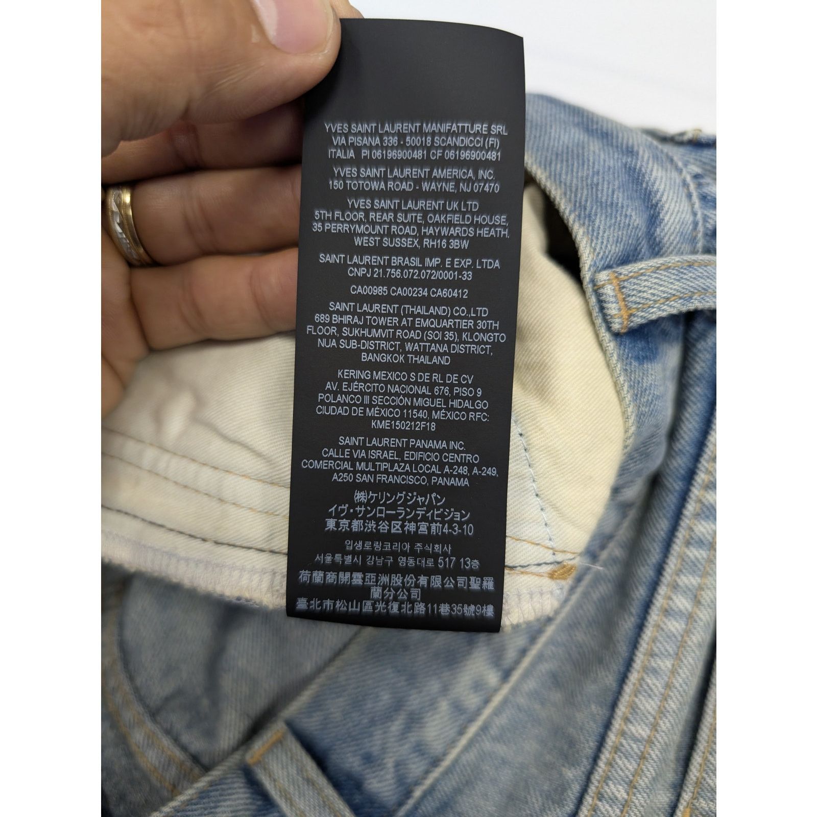 Saint Laurent Paris o1rshd1 70's Pants OGKD77 Jean in Medium Blue Size US 29 - 20 Thumbnail