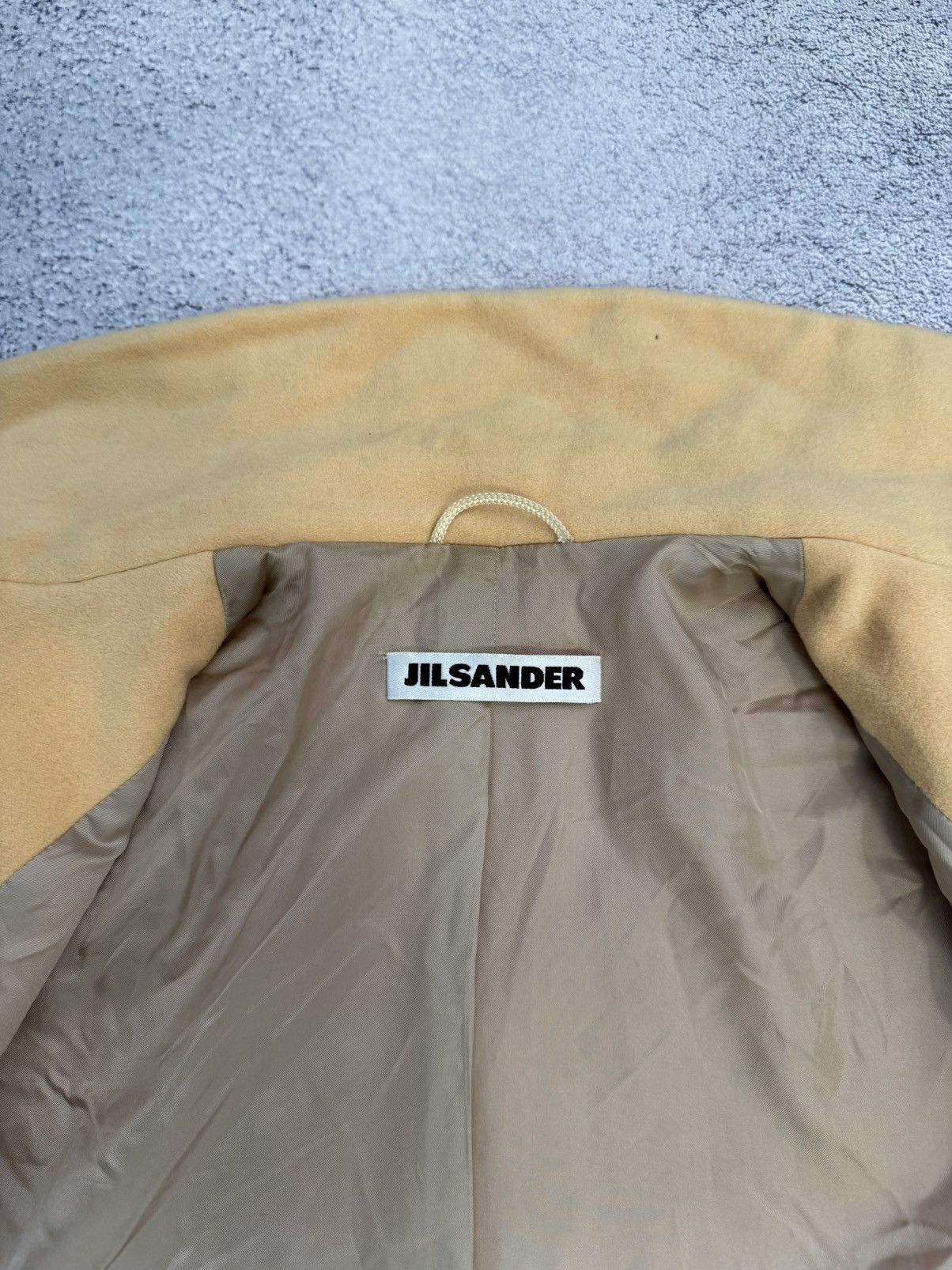 Jil Sander Jil Sander Wool Angora Yellow Coat Made in Italy Size 36 /S Size S / US 4 / IT 40 - 8 Thumbnail