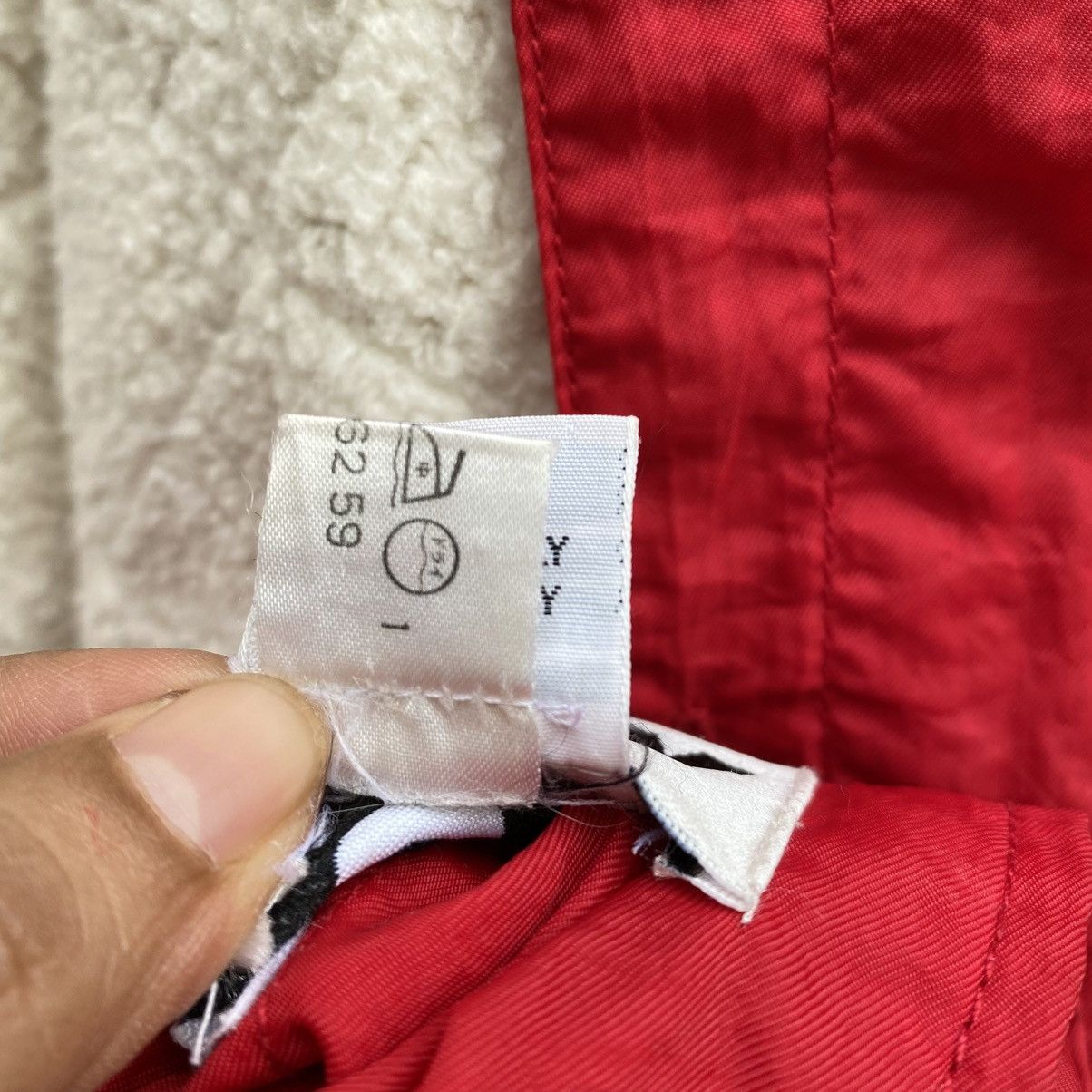 DKNY DKNY Red Button-Up Coach Jacket with Crest Size US S / EU 44-46 / 1 - 12 Thumbnail