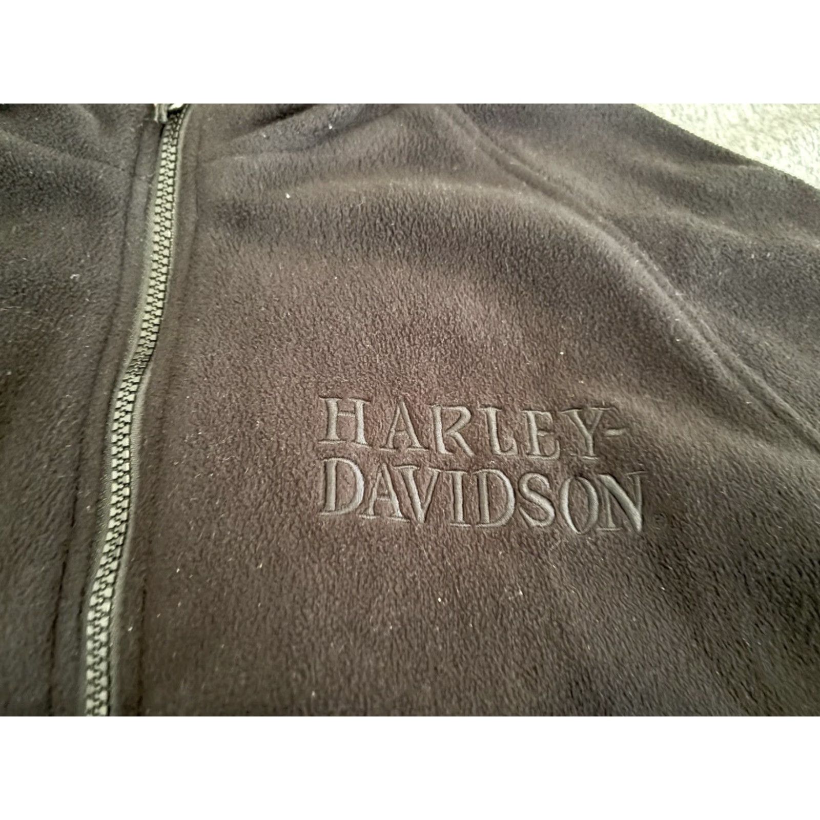 Harley Davidson Harley-Davidson Shirt Jacket Mens Large Tall Fleece Full Zip Black Skull Motorcycle Outdoor Size US L / EU 52-54 / 3 - 4 Thumbnail