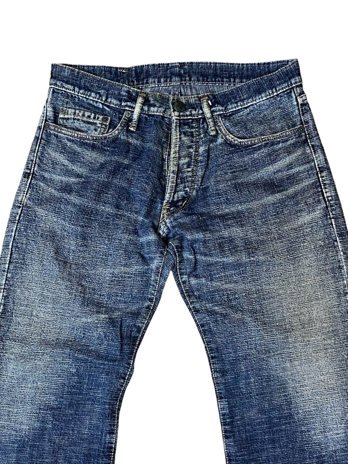 Japanese Brand SICK🔥JAPAN DENIM K.U. USA MELT INTO THE UNIVERSE JEANS Size US 32 / EU 48 - 5 Thumbnail