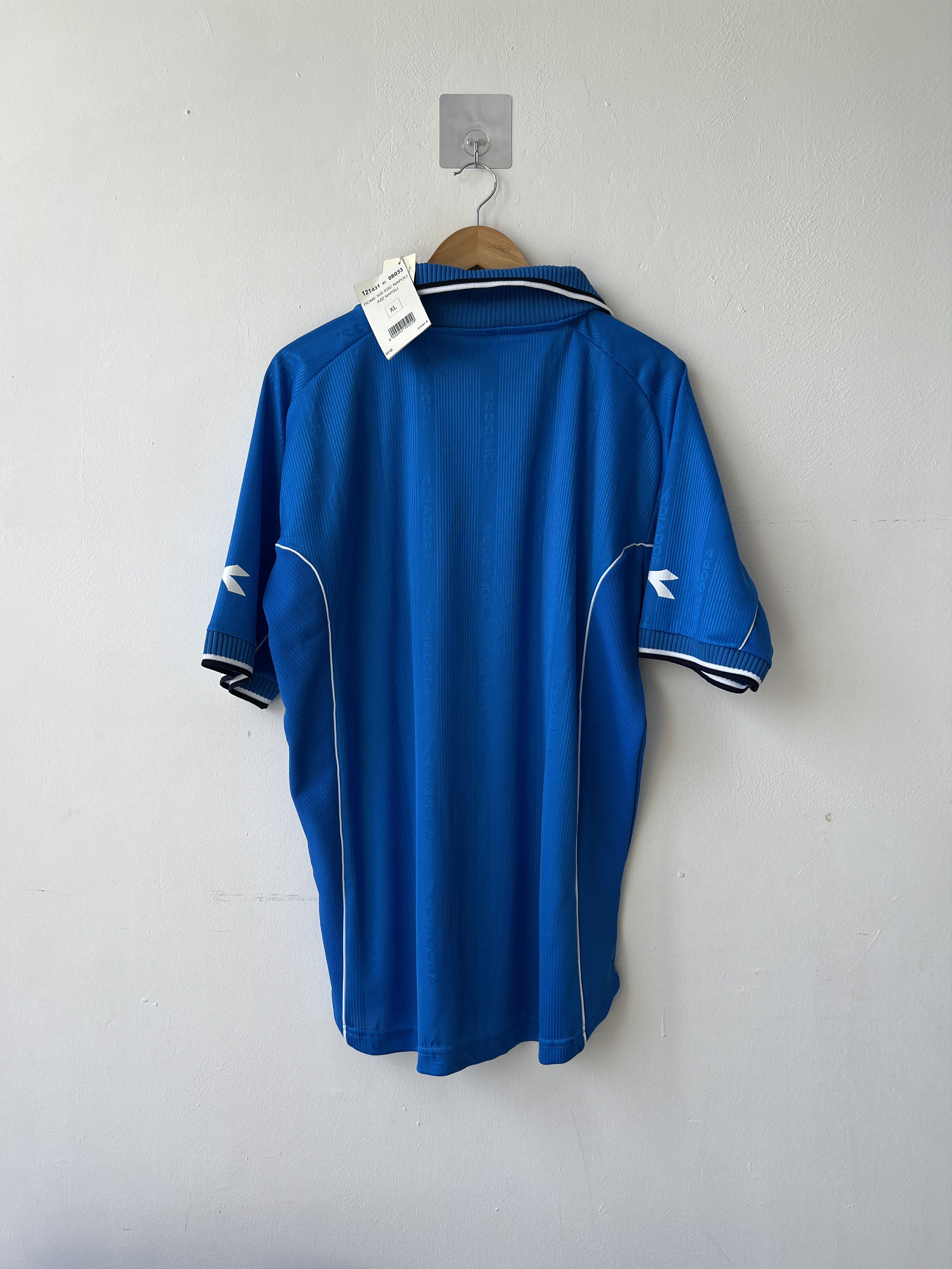 Diadora (XL) Napoli 2000-01 Home Kit (NEW) Size US XL / EU 56 / 4 - 2 Thumbnail
