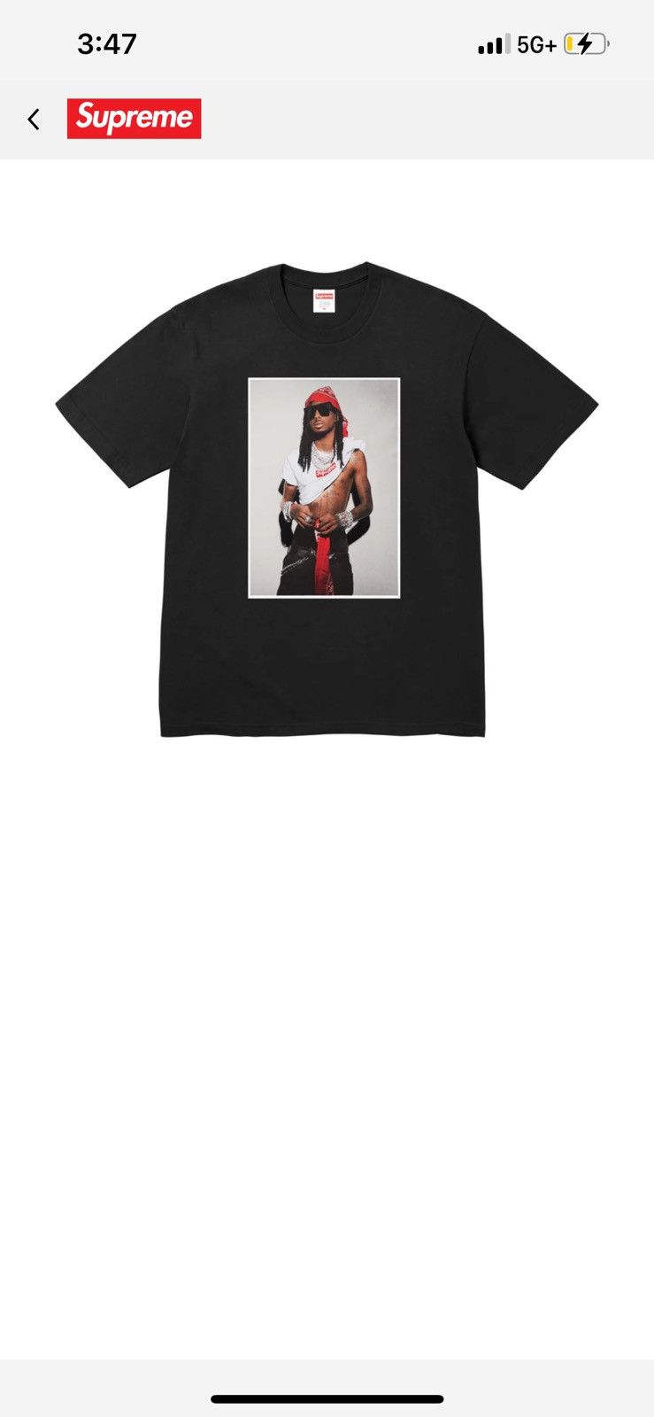 Supreme Playboi Carti Tee 　シュプリーム Supreme Playboi Carti Tee Red Men's - FW25 - US