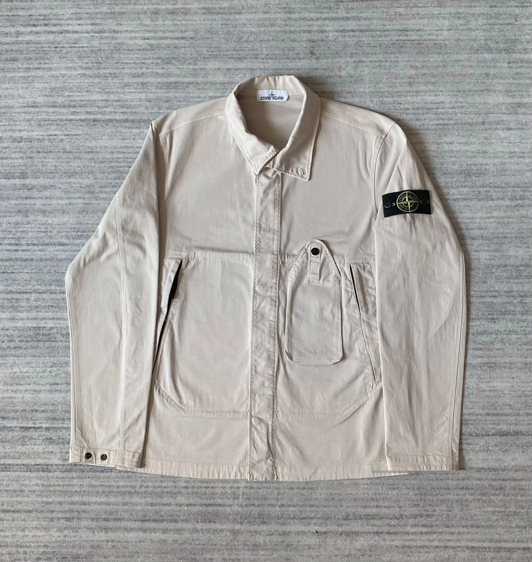Stone Island stone island utility pocket jacket in off-white. Size US L / EU 52-54 / 3 - 1 Thumbnail